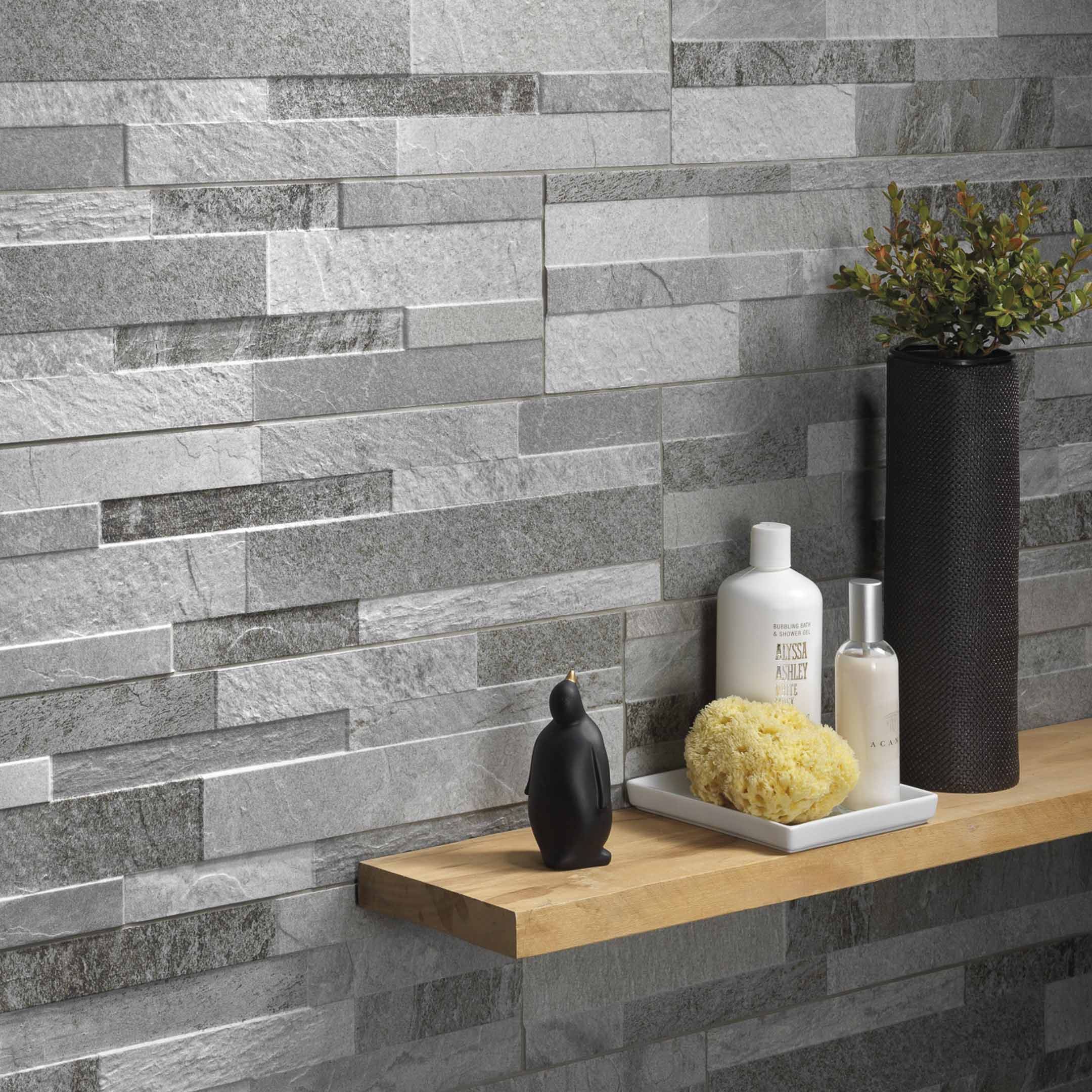 Cubics Ledger Panel Wall Tile - Modern 3D Textured Tile for Kitchen Backsplash, Bathroom & Living Room Accent Wall | Waterproof & Easy to Clean