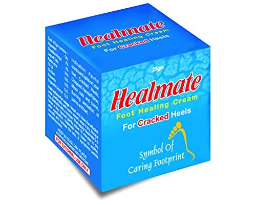 Pitambari Healmate Foot Healing Cream 25g (Pack of 3) - Moisturizing & Repairing Foot Care for Cracked Heels, Dry Skin - Perfect for Daily Use at Home, Spa & Travel
