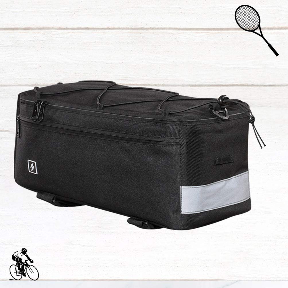 LIOOBO Bike Phone Holder Bag - Waterproof Backseat Storage Bag for Cycling, Commuting & Outdoor Adventures