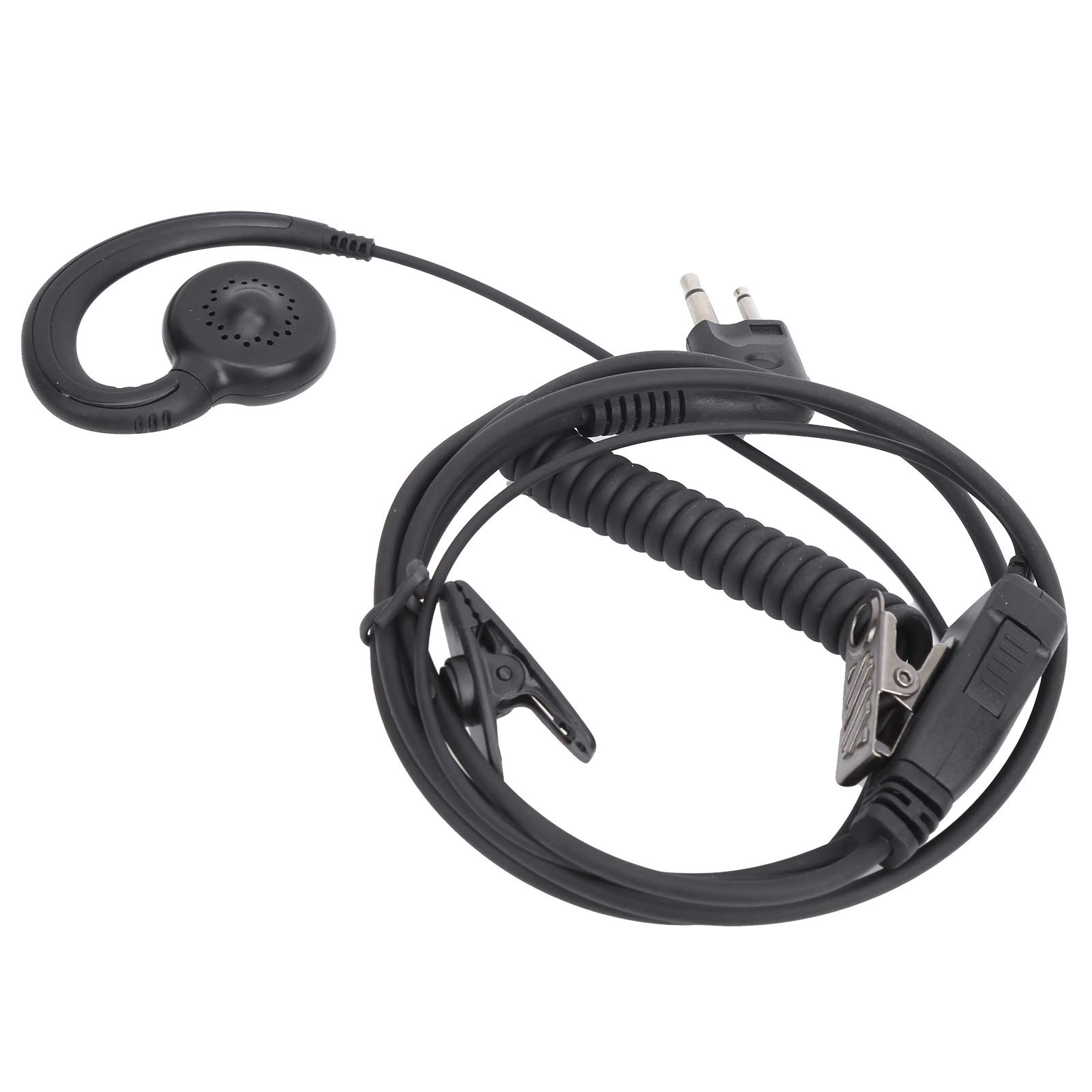 360° Rotating C-Shaped Walkie Talkie Earpiece - Secure Radio Headset for Two-Way Radios - Ideal for Security, Construction & Event Staff Communication