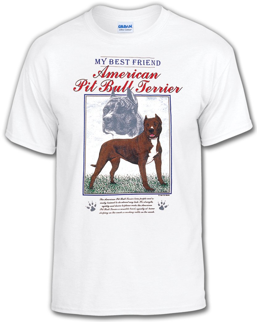 My Best Friend Dog T-Shirt: American Pit Bull Terrier Design for Casual Wear & Outdoor Adventures