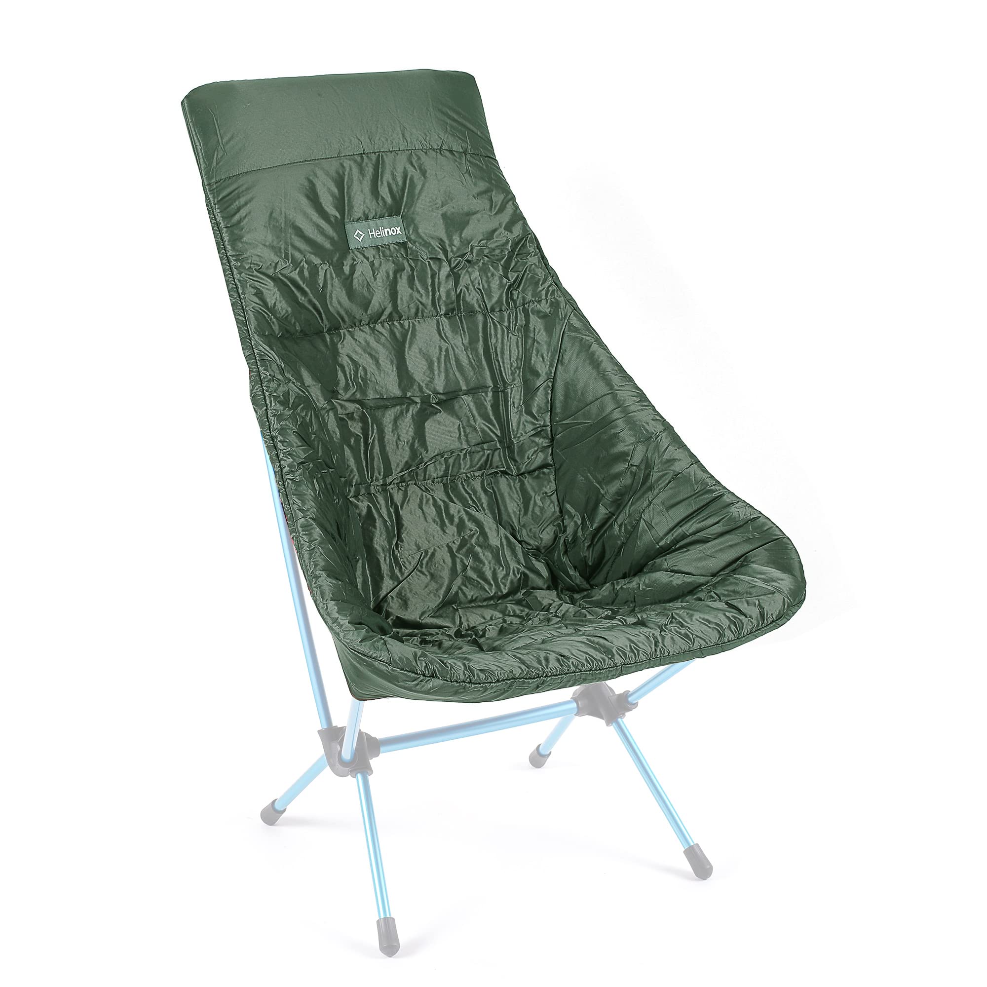 Helinox Seat Warmer Insulated Chair Cover for Chair Two - Coyote Tan & Forest Green - Outdoor Camping, Hiking, Picnic Accessories for Cold Weather Comfort