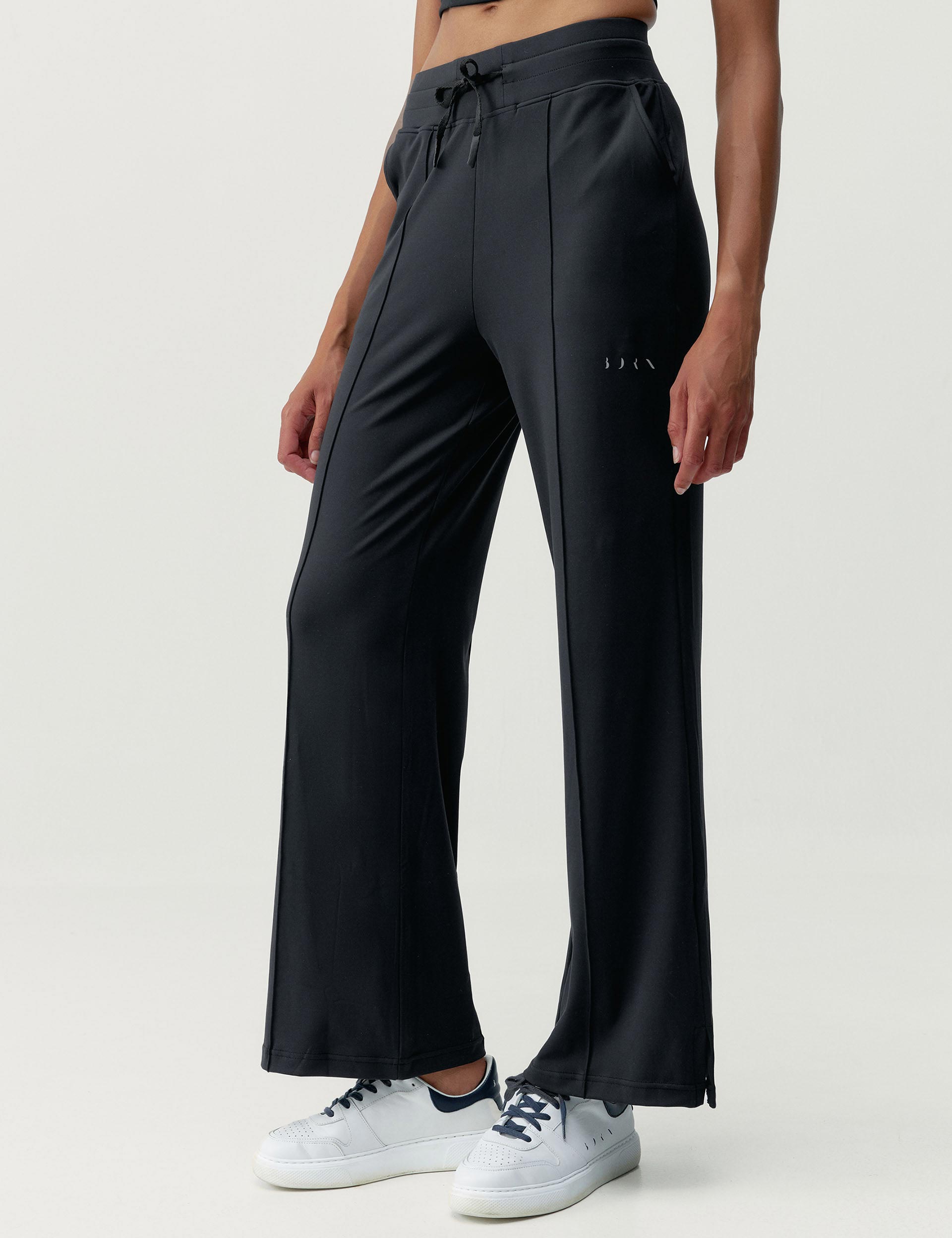 Leila Women's Black Pants - Stylish & Comfortable High Waist Trousers for Work, Office & Casual Wear