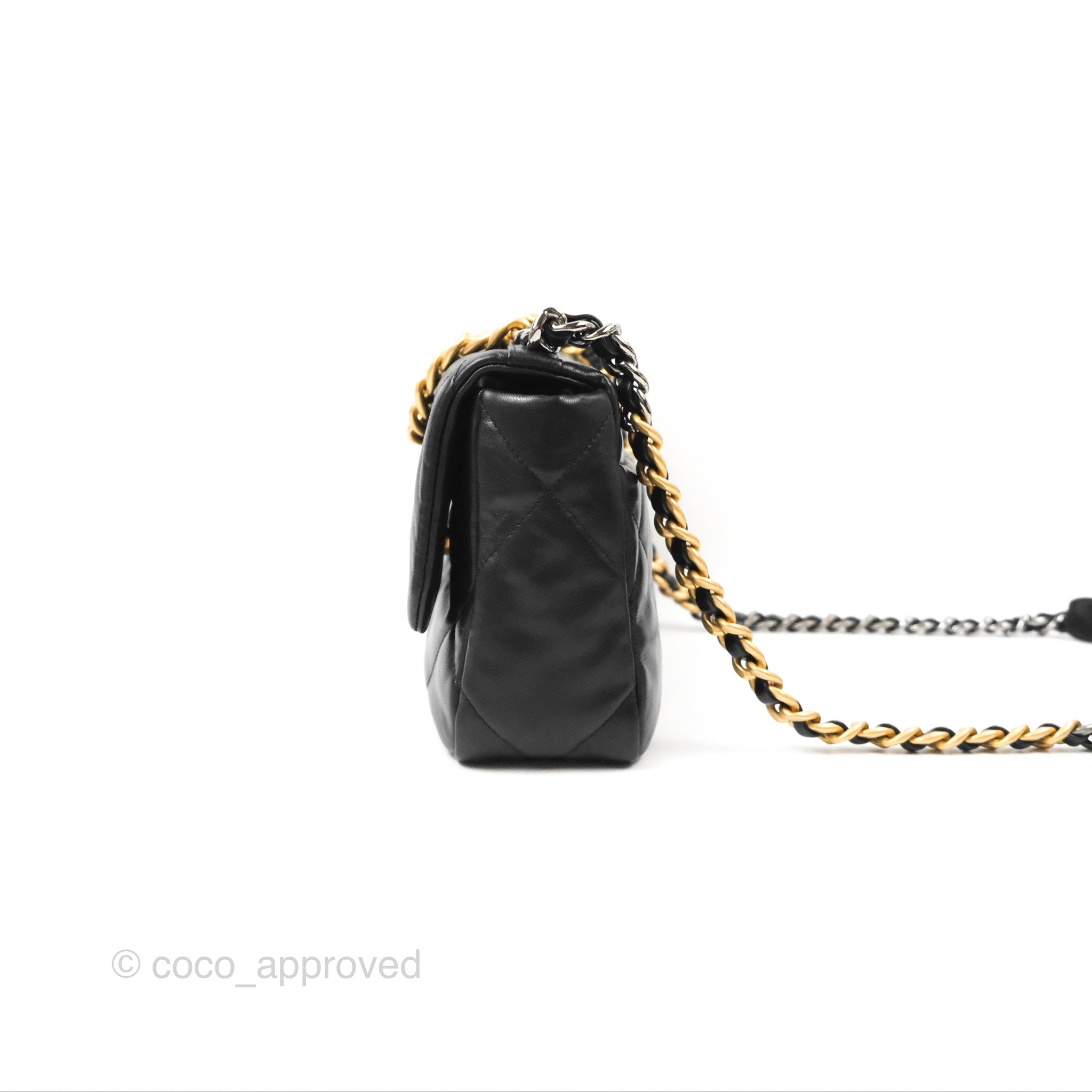 Chanel 19 Small Handbag Black Mixed Hardware - Luxury Designer Shoulder Bag for Women, Perfect for Date Night & Evening Events