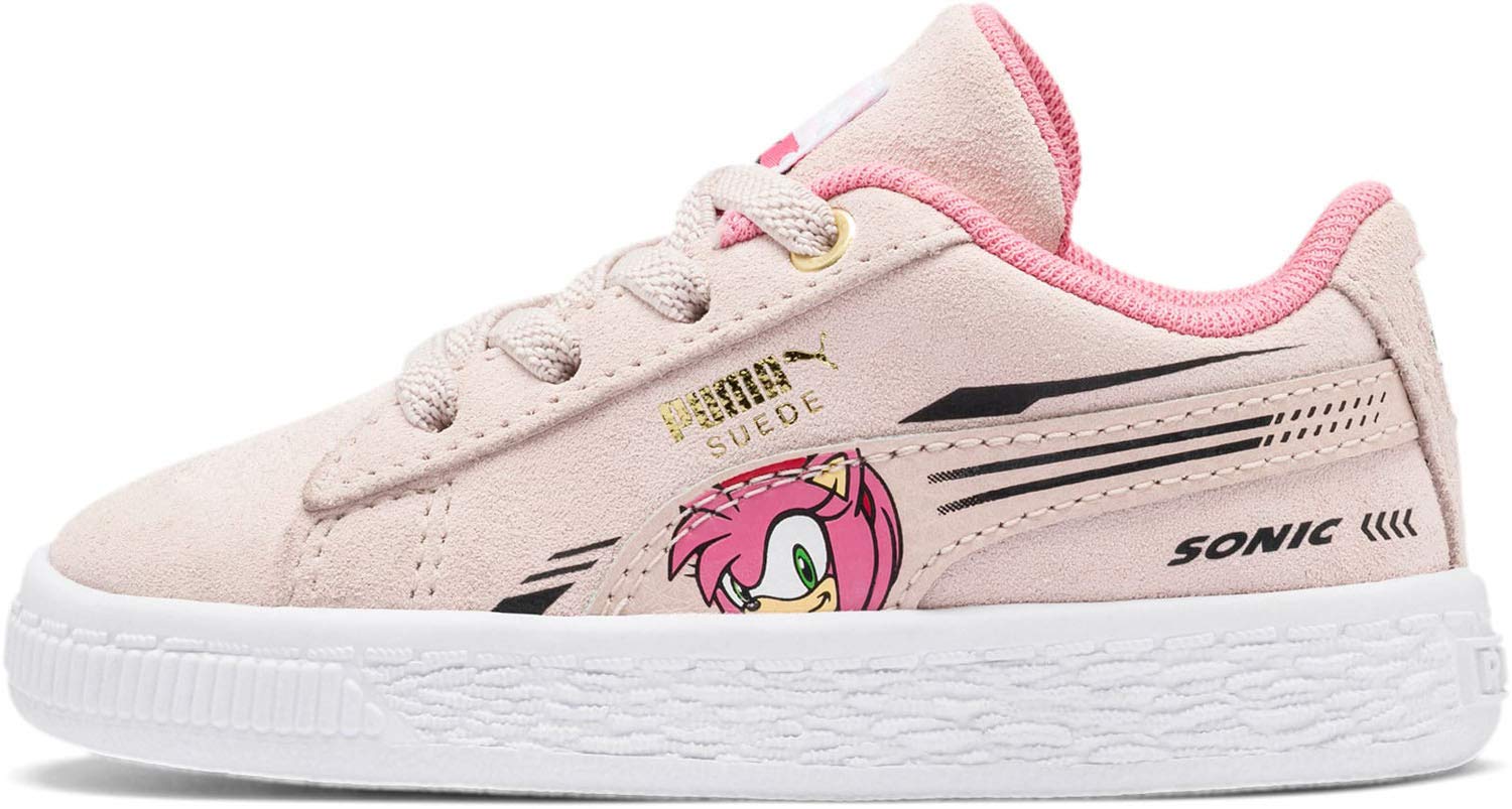 PUMA Kids Baby Girl's Sega Suede Sonic AC Sneakers - Toddler Shoes for Girls - Lightweight & Comfortable for Playtime, School & Daily Wear