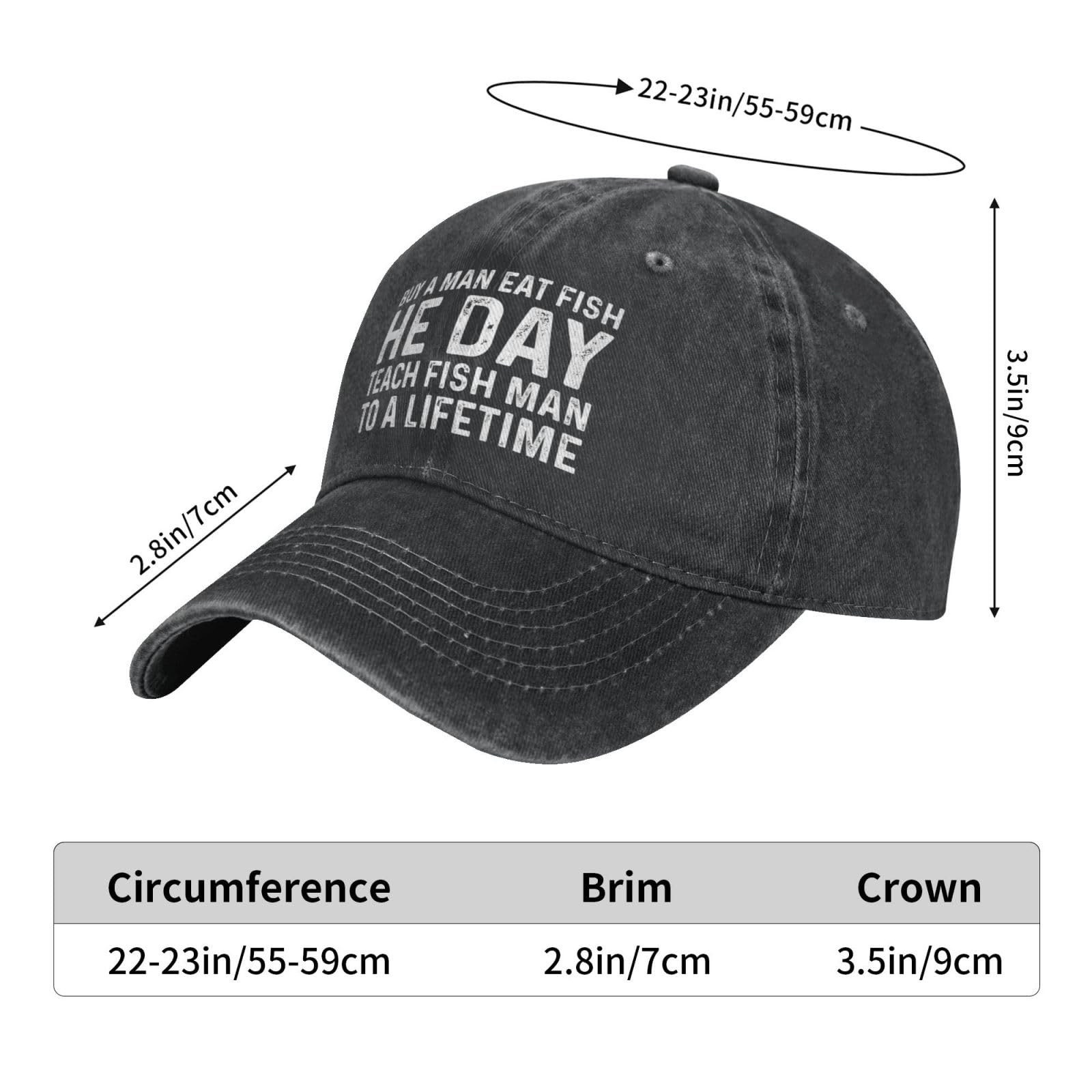 Funny Fishing Dad Hat - Graphic Embroidered Cap for Men & Women - Perfect Gift for Anglers, Fathers Day, Outdoor Fishing Trips