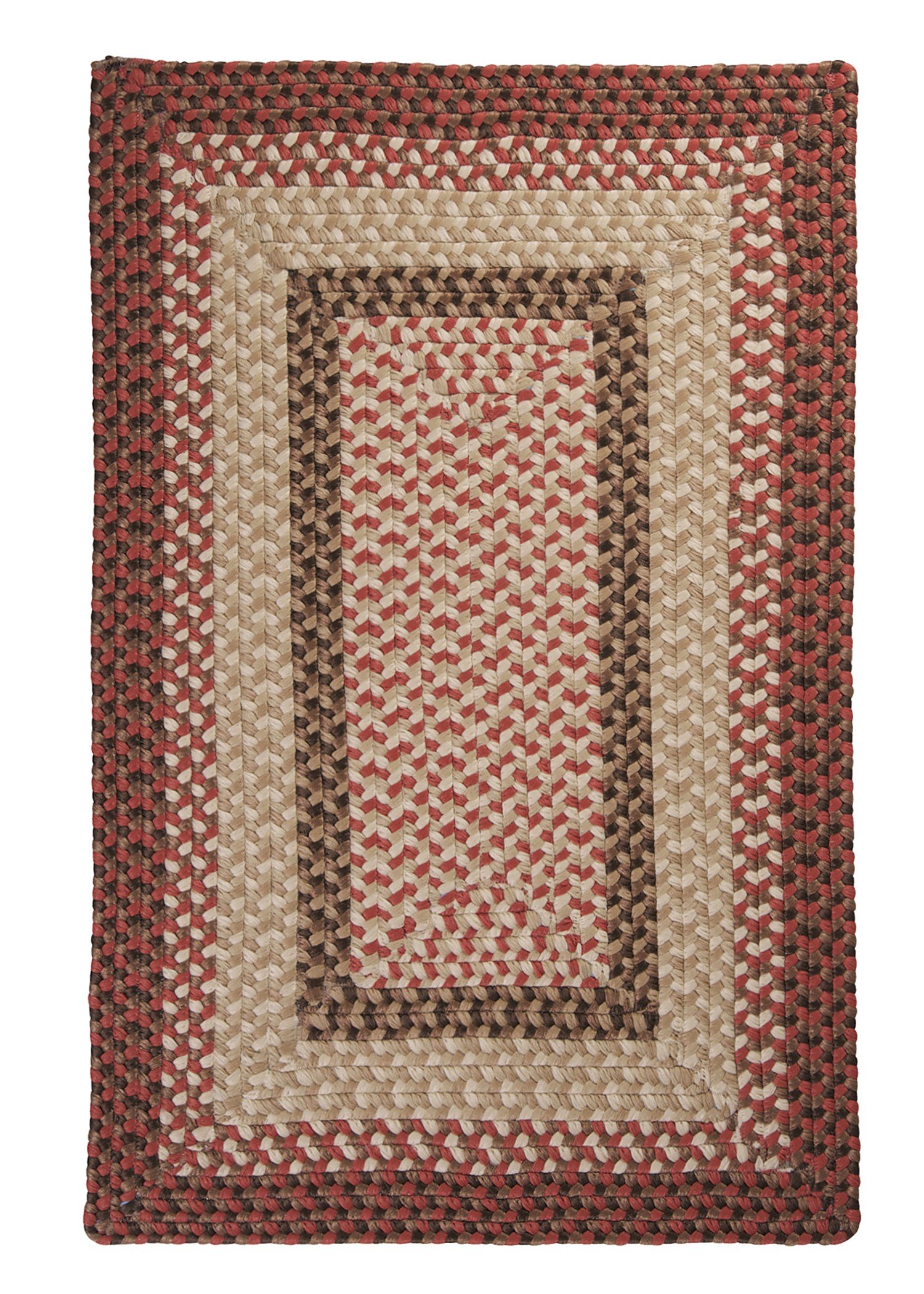 Tiburon 3x5 Feet Rusted Rose Area Rug - Soft Non-Slip Living Room Rug for Bedroom, Dorm, Office - Boho Chic Home Decor
