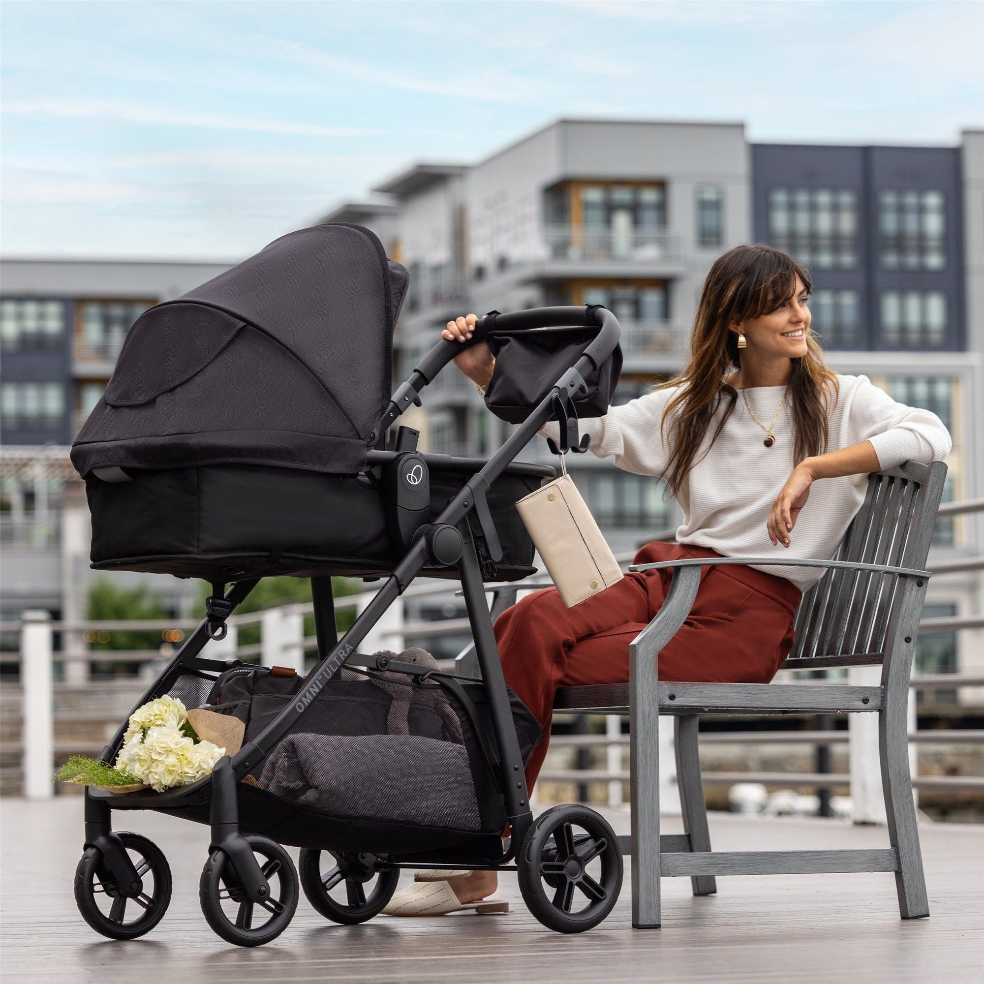 Evenflo Omni Ultra Travel System - Lightweight Stroller & Car Seat Combo for Babies & Toddlers | Perfect for Travel, Shopping & Daily Outings