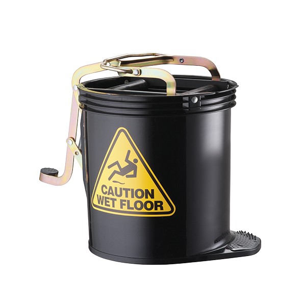 Oates Contractor Wringer Mop Bucket 15L - Heavy Duty Commercial Cleaning Bucket with Wringer for Floors - Ideal for Janitorial, Warehouse & Home Deep Cleaning