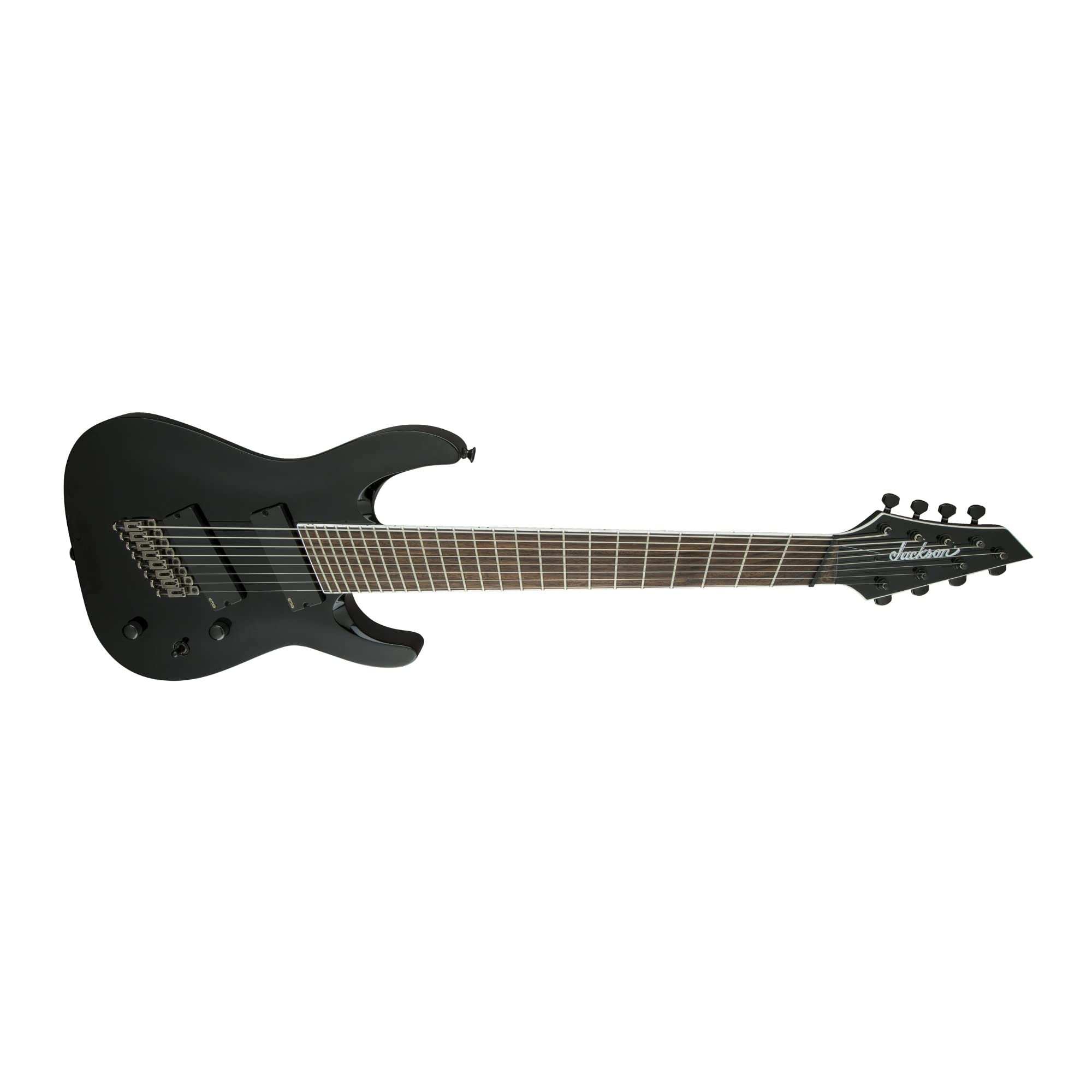 Jackson X Series Soloist SLAT8 Multi-Scale Electric Guitar - Gloss Black Finish for Professional Musicians & Metal Guitarists