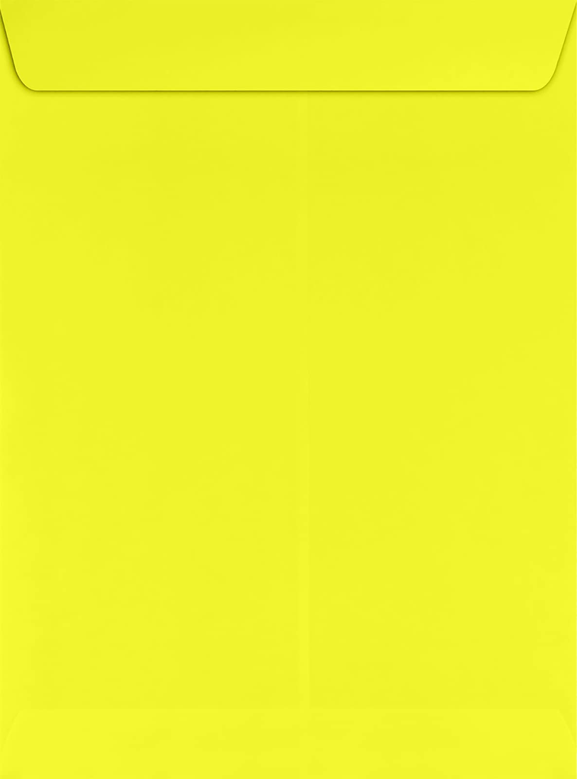 LUXPaper 9 x 12 Open End Envelopes - Peel & Press Self-Sealing, Citrus Yellow, 80lb Text Weight, Pack of 250 | Perfect for Mailing, Business Correspondence, Invitations & Greeting Cards