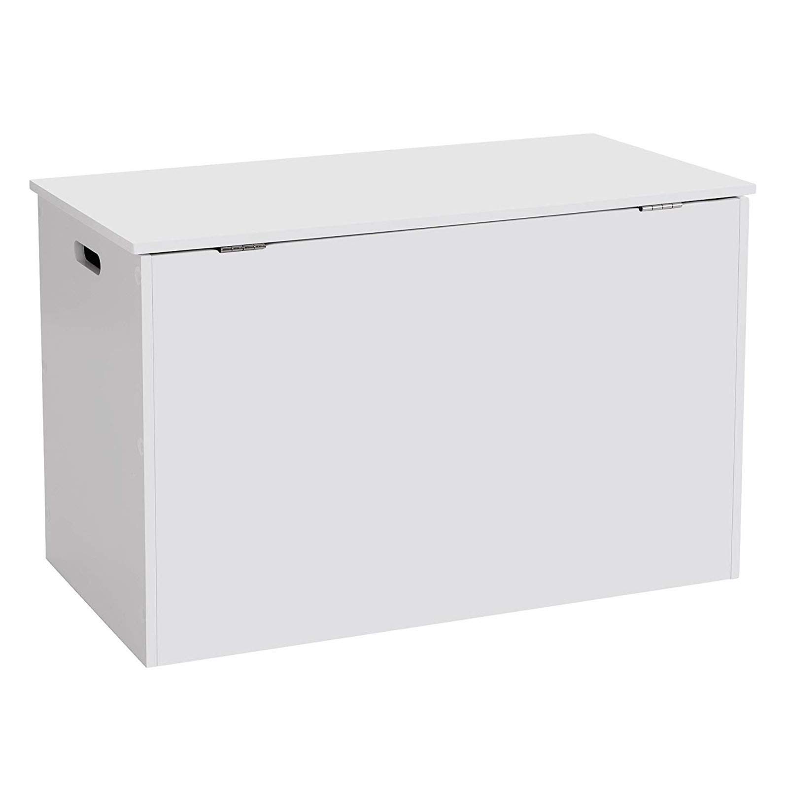 Modern White Nightstand with 2 Safety Hinges - Rectangular Side Table, End Table or Coffee Table for Bedroom, Living Room & Office - Sturdy Accent Furniture with Storage Space