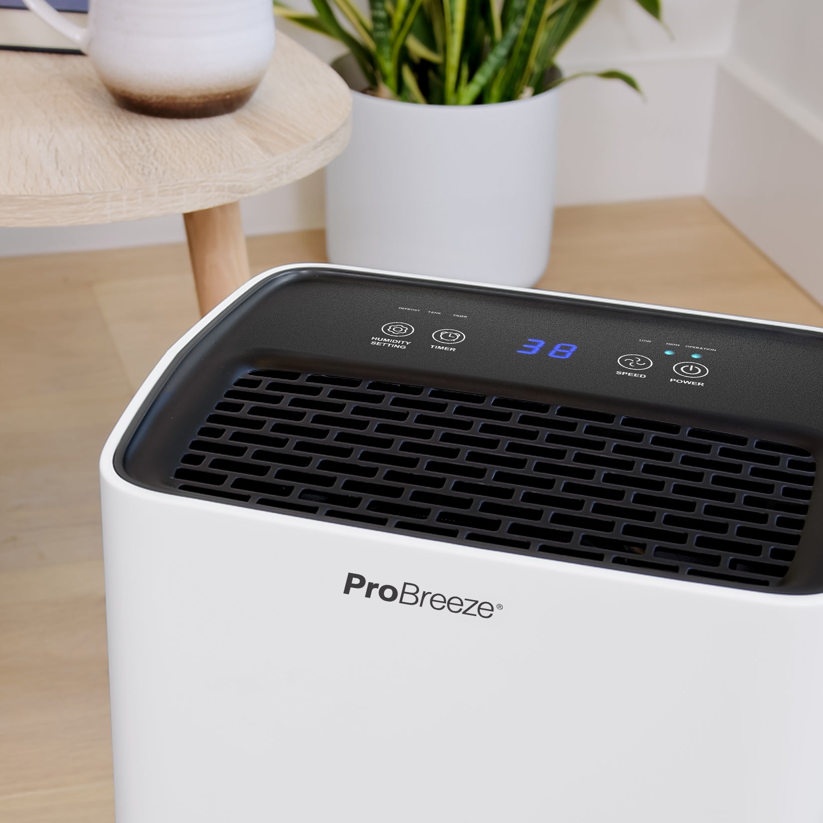 12L Compact Dehumidifier for Home - Quiet & Energy Efficient Air Moisture Remover for Bedroom, Basement, Bathroom & Closet - Perfect for Small Spaces up to 1500 Sq Ft