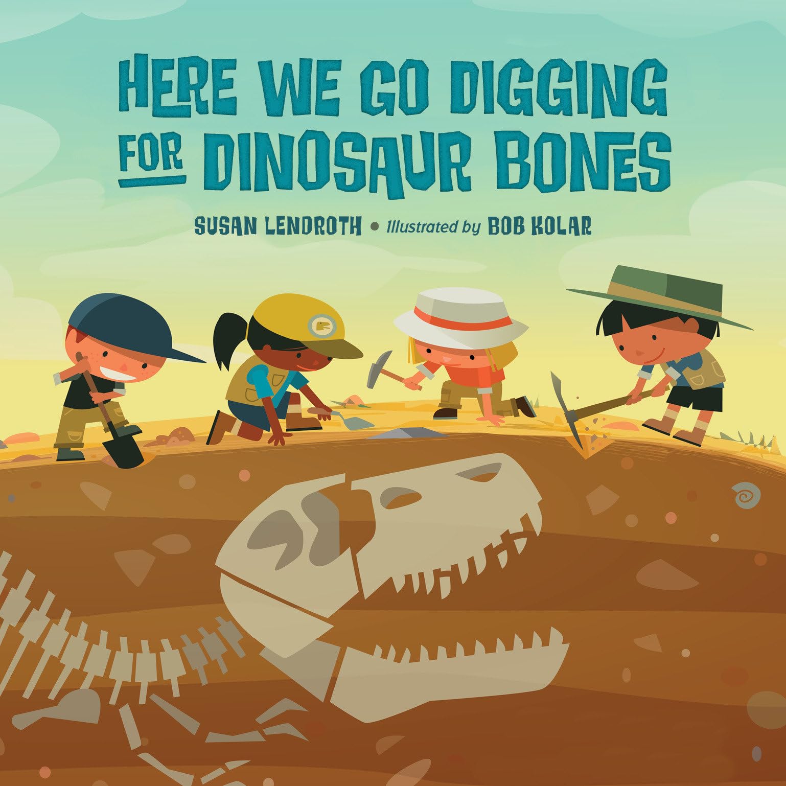 Here We Go Digging for Dinosaur Bones - Educational STEM Toy for Kids, Paleontology Excavation Kit - Perfect for Science Classrooms & Birthday Gifts