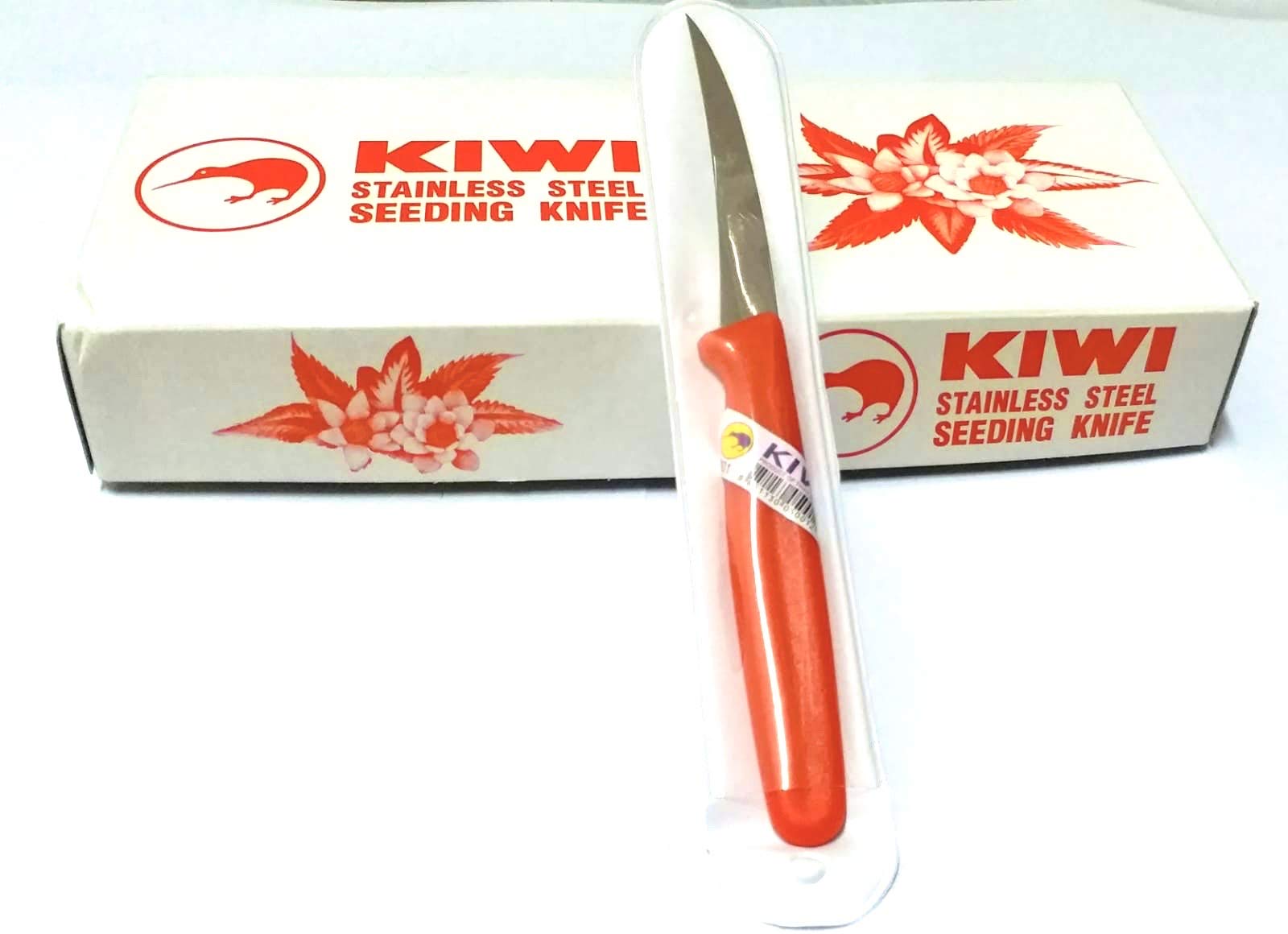 Premium Kiwi Stainless Steel Fruit Deseeding & Carving Knife - Professional Kitchen Tool for Avocados, Melons & Mangoes - Perfect for Fruit Salads, Smoothie Bowls & Garnishing