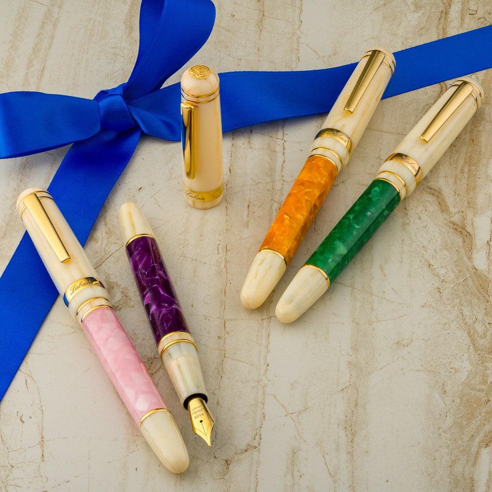 Premium Laban Fountain Pen - Elegant Wisteria Purple Ink Writing Instrument for Calligraphy, Journaling & Professional Use | Gift for Writers & Pen Enthusiasts