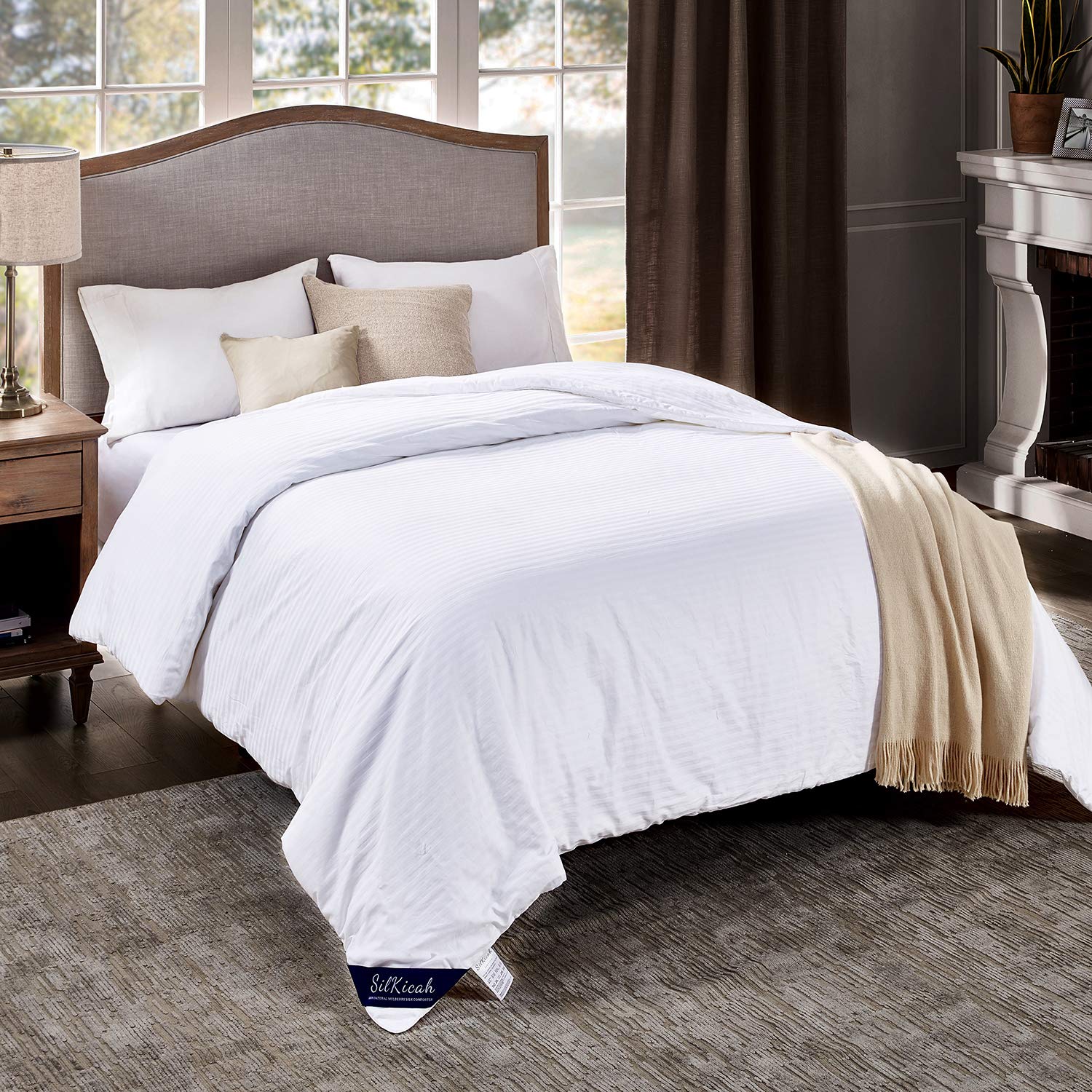 SilKicah 100% Natural Mulberry Silk Comforter King Size (102