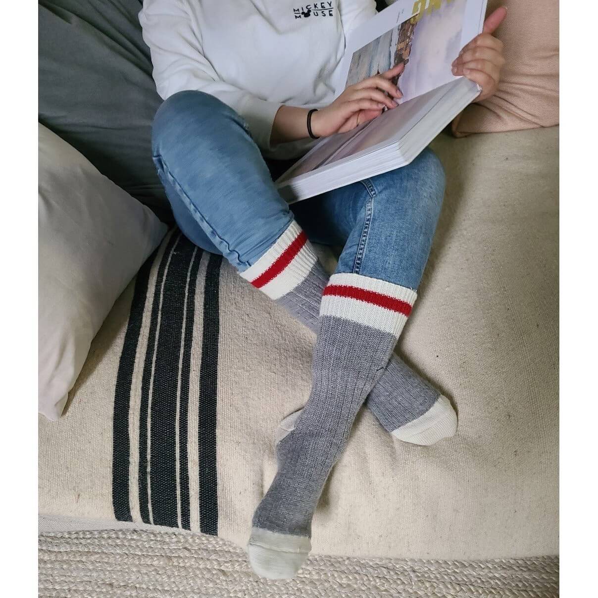 J.B. Field's Premium Wool Boot Socks for Men & Women - Warm, Comfortable & Durable Hiking Socks for Outdoor Activities, Winter Wear & Casual Fashion