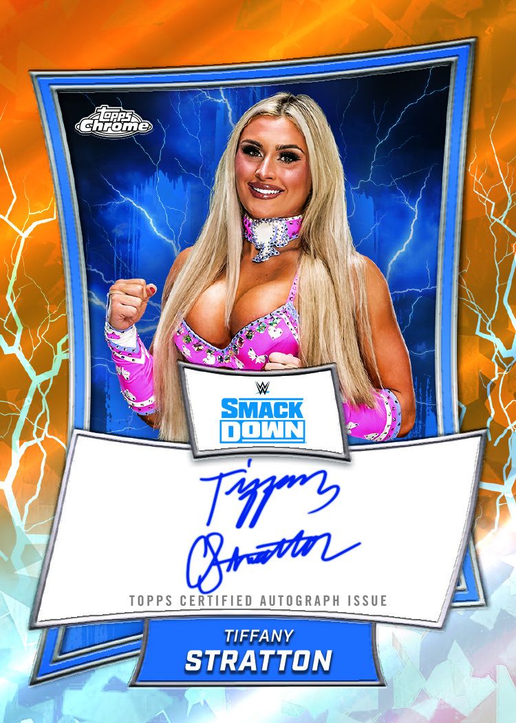 2025 Topps Chrome Sapphire WWE Hobby Box - Premium Wrestling Trading Cards for Collectors & Fans - Perfect for Display, Trading, and Investment