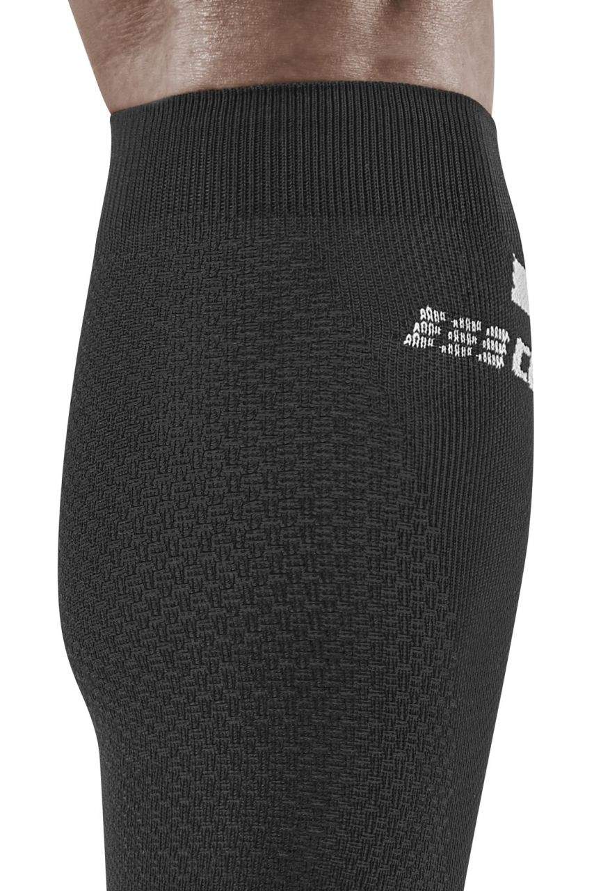 CEP Men's The Run Socks Tall v4 - Performance Compression Socks for Running, Hiking & Sports - Black (Pair) - Improve Circulation & Reduce Fatigue for Athletes & Active Lifestyles