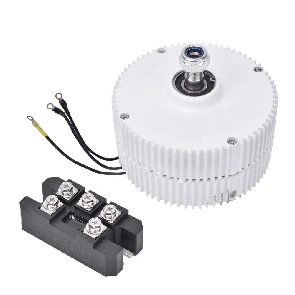 YWBL-WH NE-400 400W 24V Wind Turbine Permanent Magnet Generator with Rectifier - 3-Phase Synchronous Alternator for Off-Grid Power, Home Wind Energy System, and DIY Renewable Energy Projects
