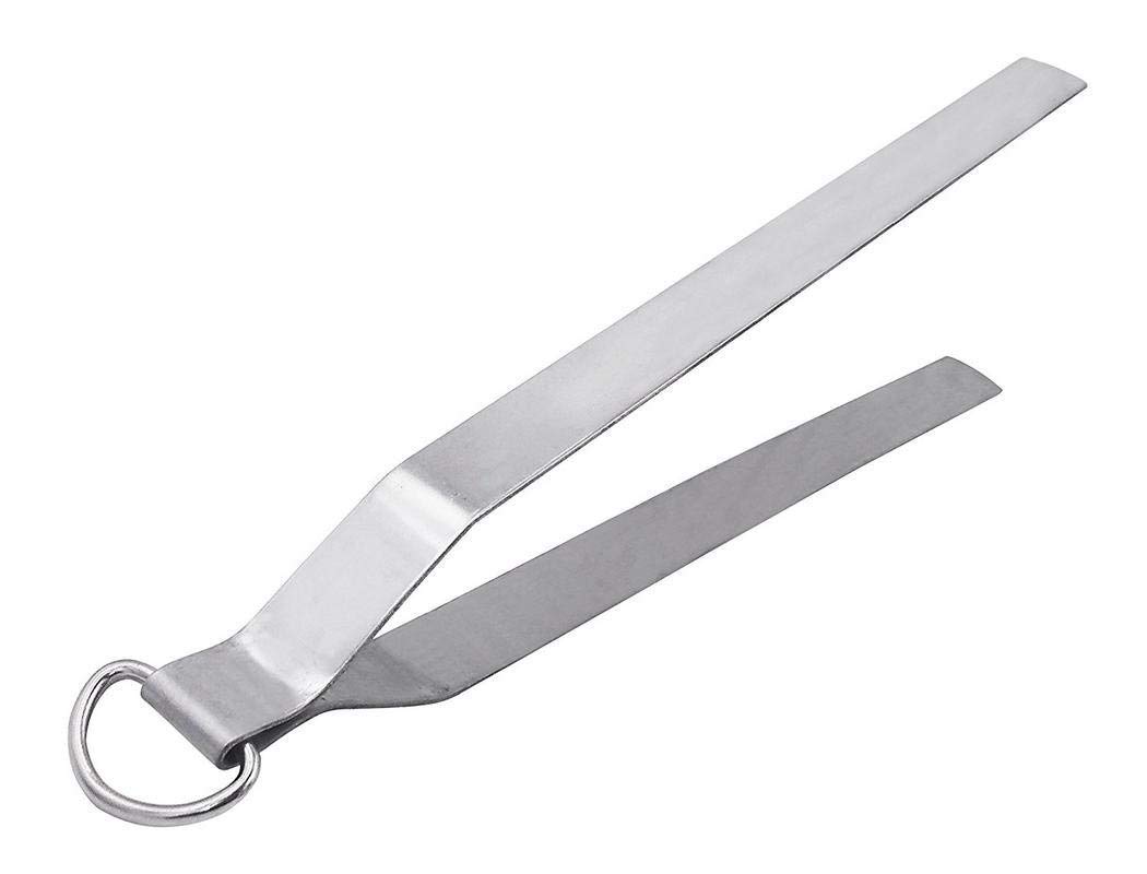 ATEVON Stainless Steel Chapati Roti Tongs with Pakkad Utensil Holder - Perfect for Indian Cooking, Roti Making, and Kitchen Organization | Durable & Heat-Resistant Cooking Tool for Home Chefs