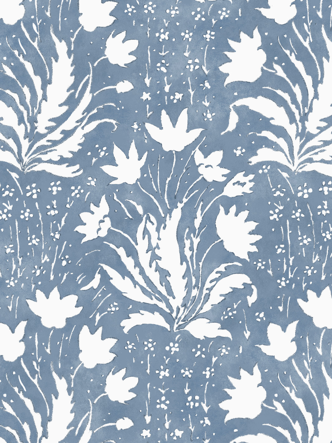 Nathan Turner Blue Floral Wallpaper - Peel and Stick Removable Wallpaper for Bedroom, Living Room, and Nursery Decor