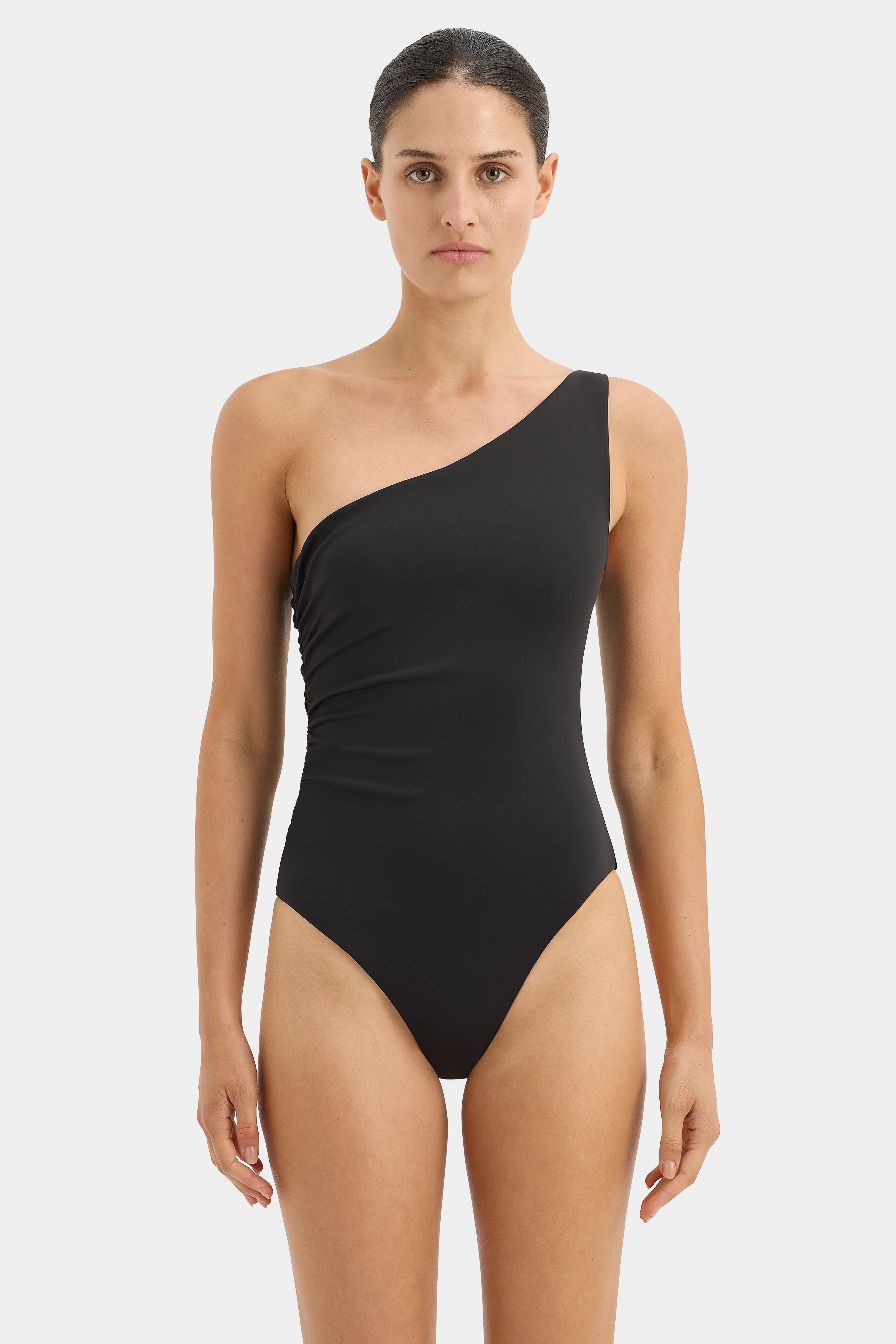 Hendry One Shoulder One Piece Swimsuit - Sexy Monokini Bathing Suit for Women, Perfect for Beach Vacation & Pool Party
