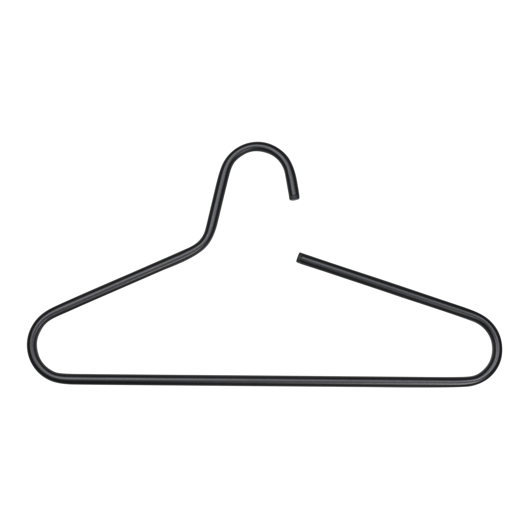 VICTORIE 5-Pack Black Clothes Hangers - Space Saving Non-Slip Hangers for Closet, Wardrobe, and Travel Organization
