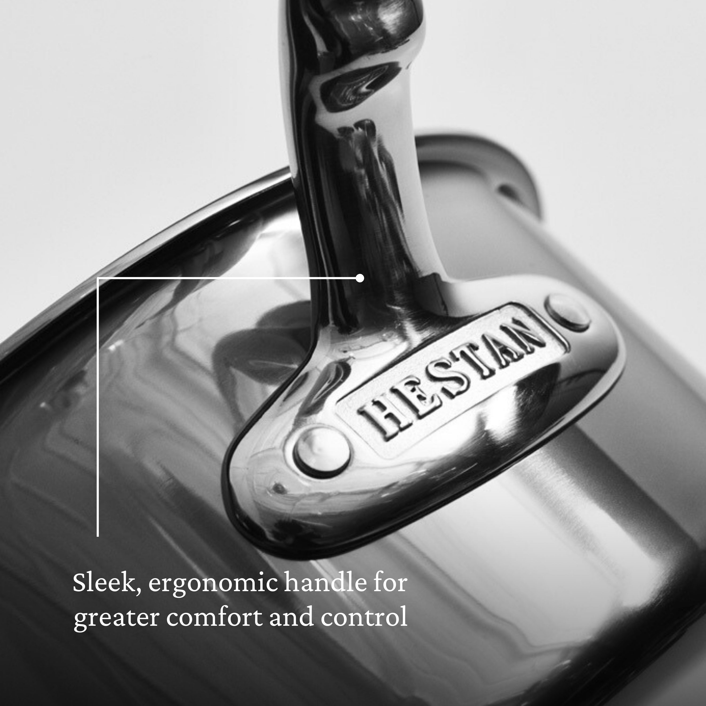 Hestan Nanobond Nonstick Covered Saucepan with Helper Handle - 4.0 Quart (22cm) - Premium Cookware for Induction, Gas & Electric Stoves - Perfect for Sauces, Soups & Slow Cooking