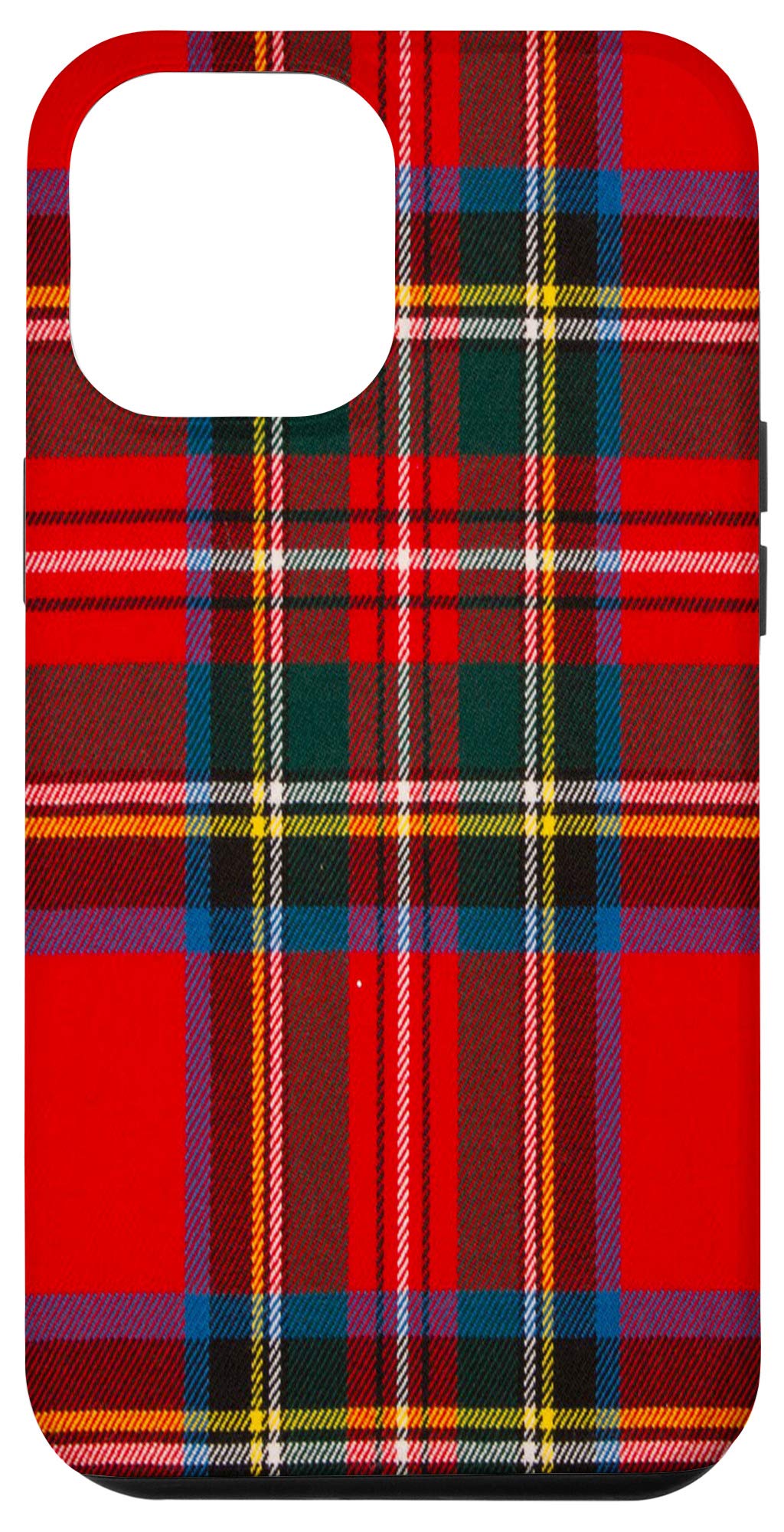 iPhone 12 Pro Max Case - Premium Stewart Tartan Scottish Plaid Design in Red & Blue | Protective Phone Cover for Everyday Use, Travel & Work