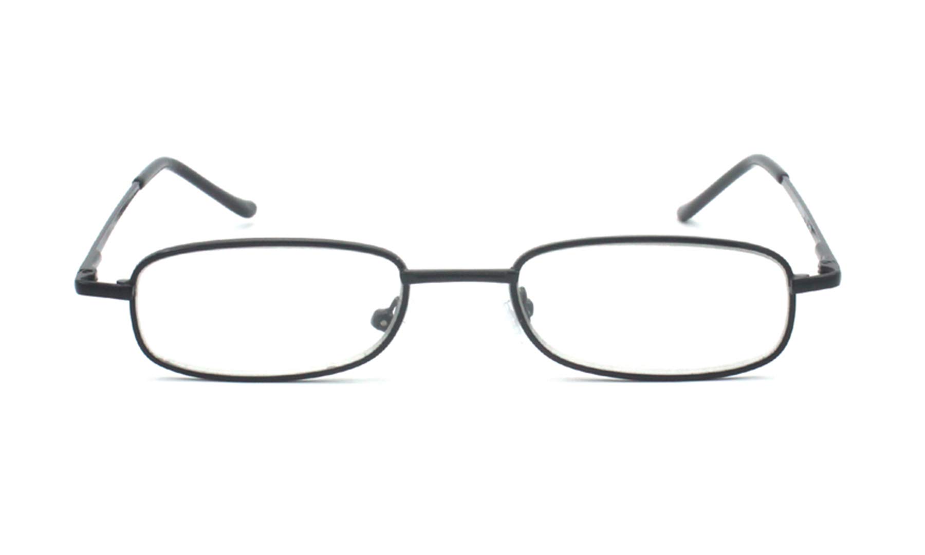 Lightweight Portable Metal Reading Glasses for Men & Women - Foldable Eyeglasses with Carrying Case - Perfect for Reading, Travel, and Office Use