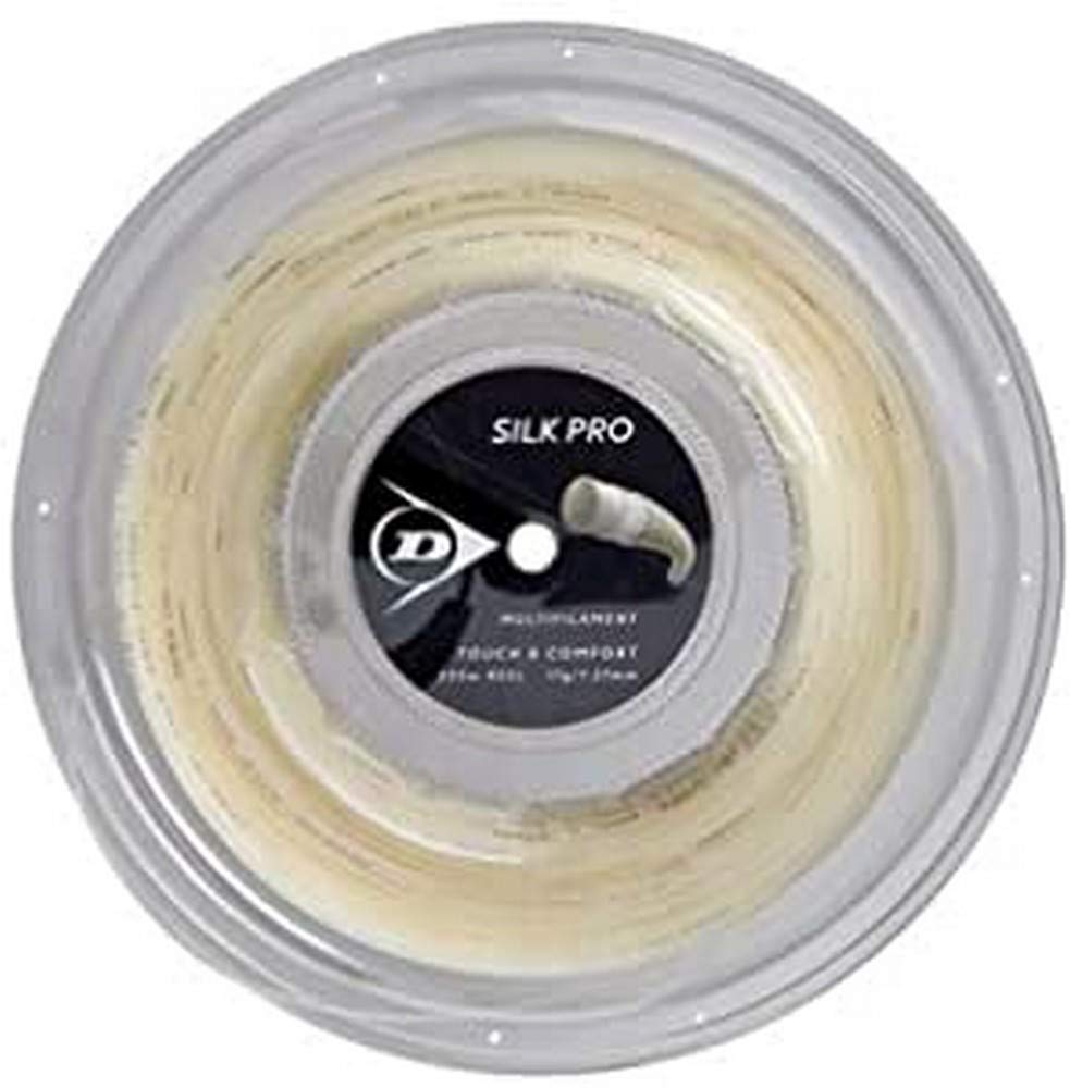 Dunlop Sports Silk Pro Tennis String - 17G, 660' Reel | Premium Tennis Racket String for Enhanced Performance & Durability | Perfect for Competitive Play & Training Sessions