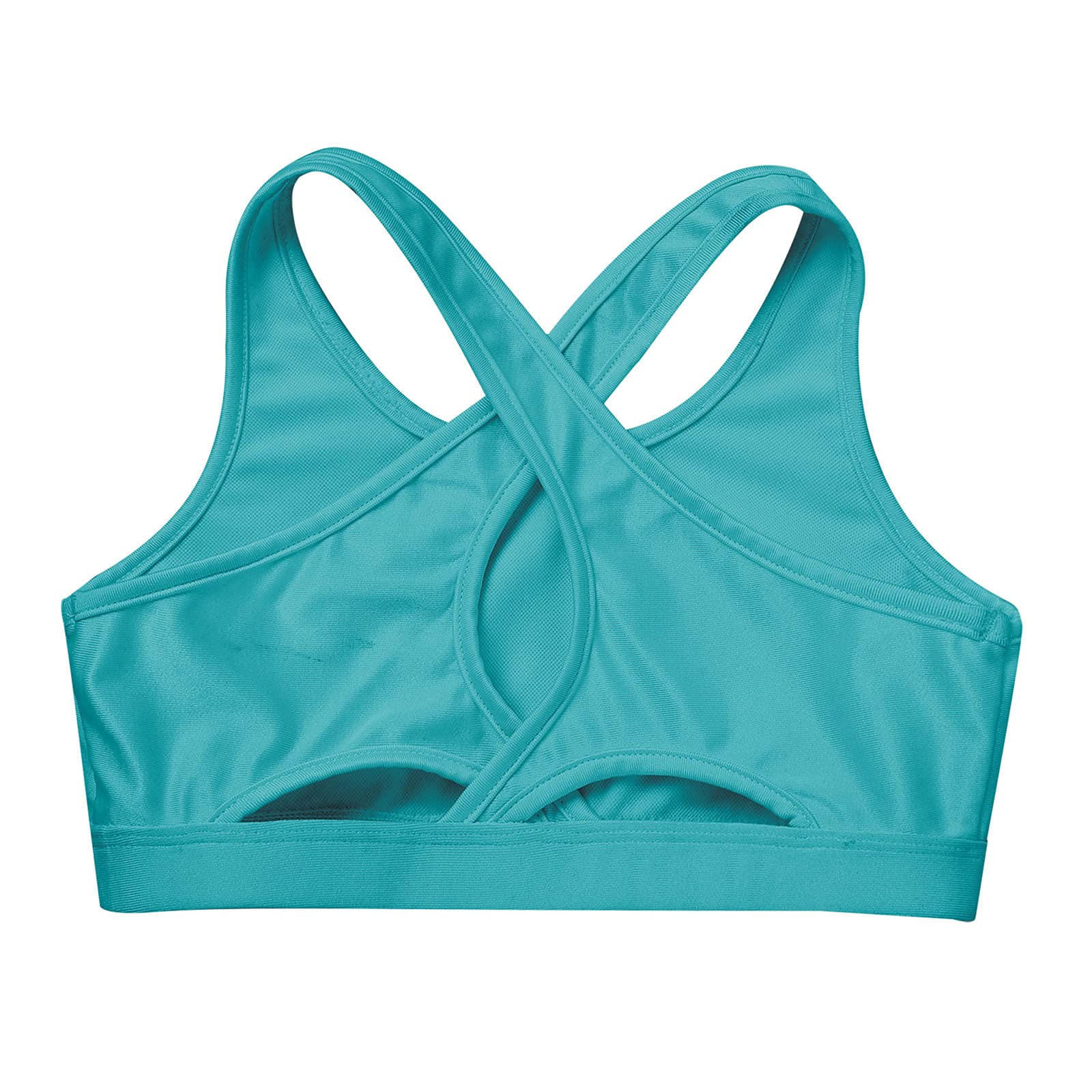 MSemis Big Girls Criss Cross Back Sports Bra - High Support Gymnastics Dance Workout Training Crop Top Tank for Teens, Cheerleading, Yoga & Activewear