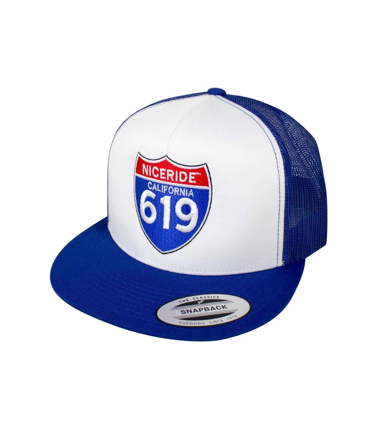Interstate 619 Trucker Classic Snapback Baseball Cap for Men - Adjustable Mesh Back Hat for Driving, Outdoor Activities & Casual Wear