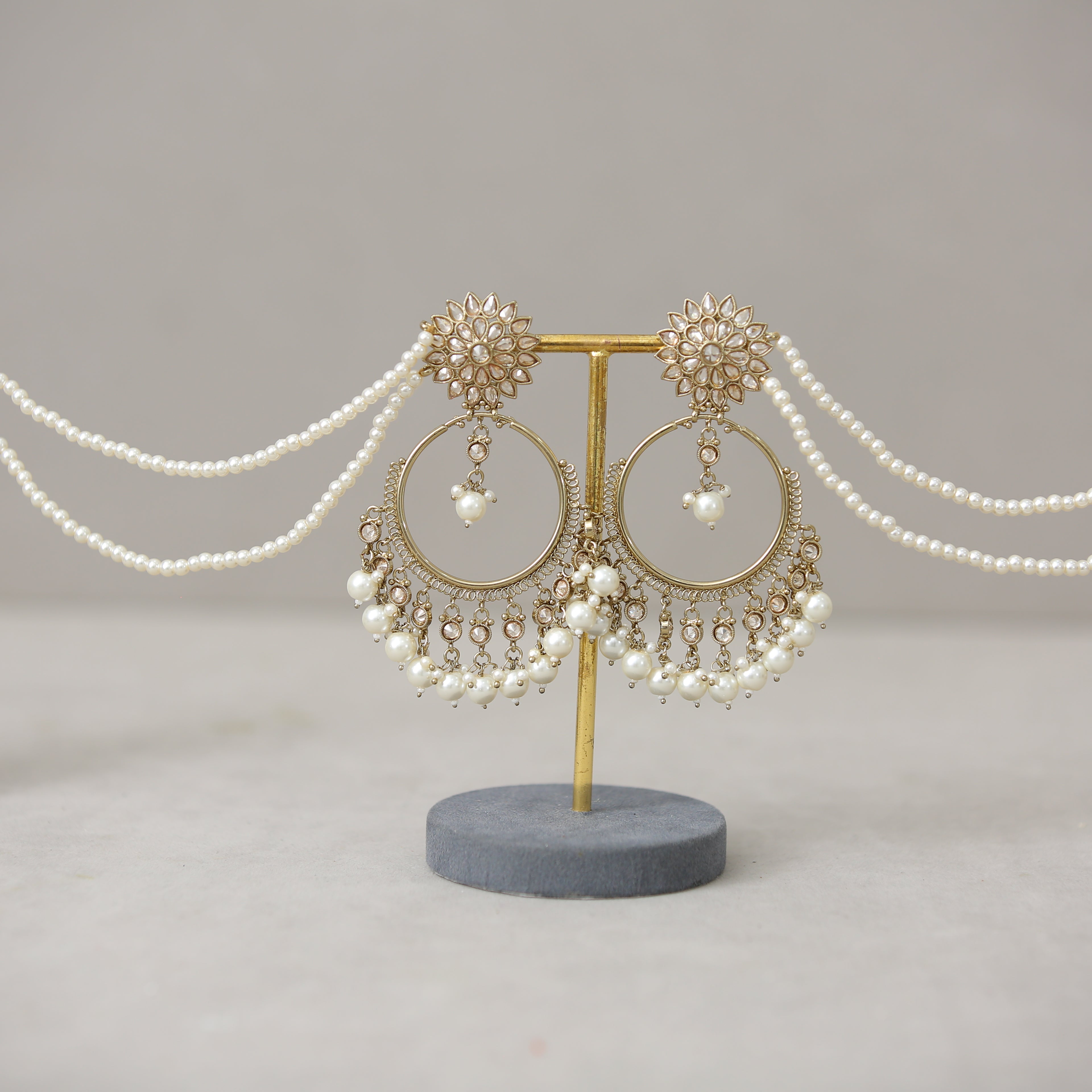 Juhi Stone Earrings for Women – Handmade Boho Dangle Jewelry – Perfect for Weddings, Parties & Everyday Wear