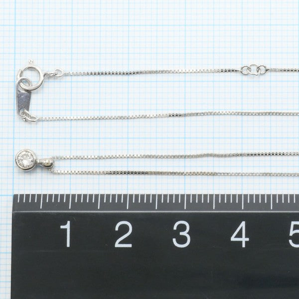 18K White Gold Diamond Necklace for Women - Elegant Dainty Pendant Jewelry Gift for Anniversary, Valentine's Day & Special Occasions