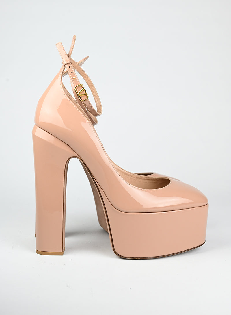 Valentino Décolleté Pink Patent Leather Heels - Size 40 | Luxury High Heels for Women | Perfect for Evening Parties & Special Occasions