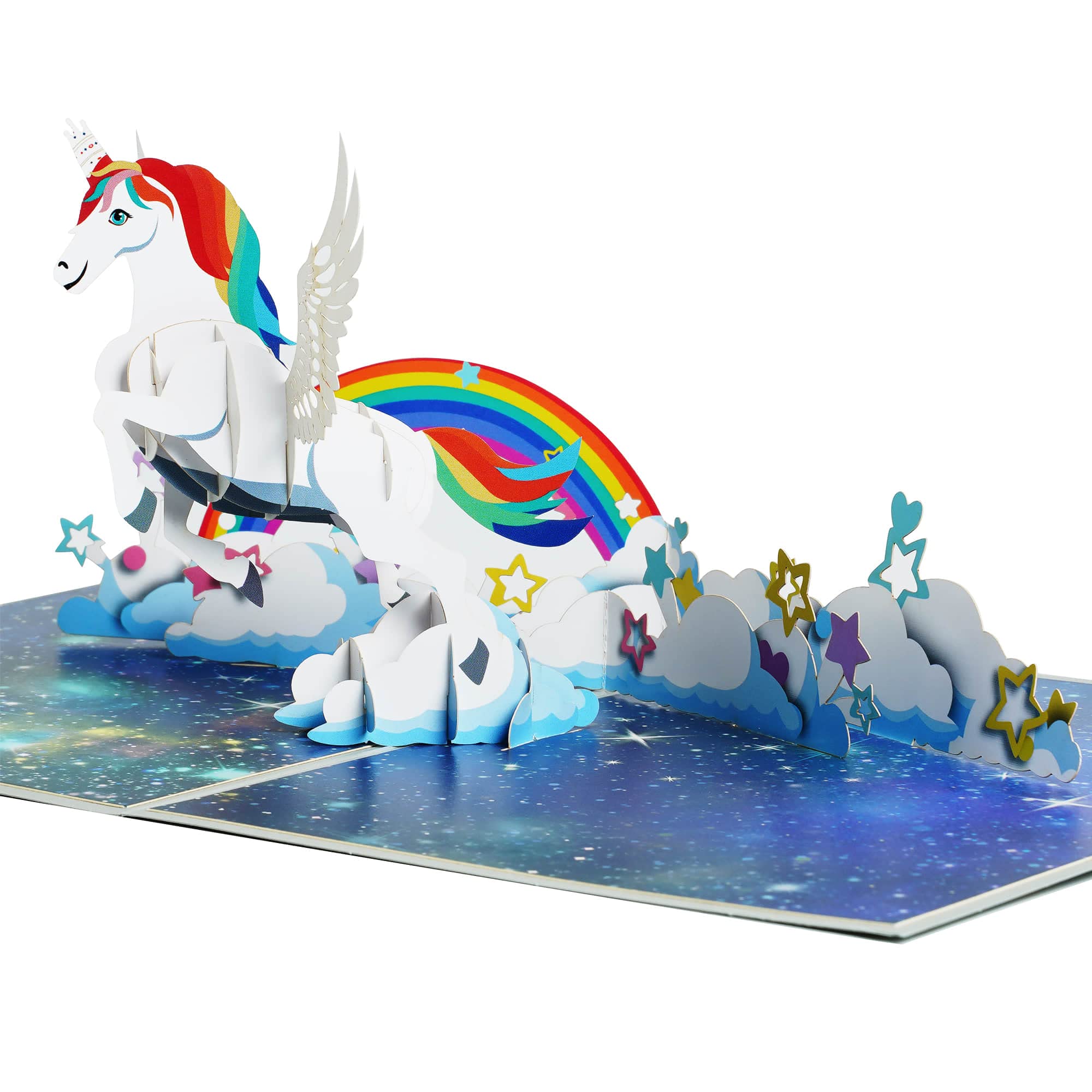 OkCherry 3D Unicorn Pop Up Birthday Card for Girls - Handmade Thank You Greeting Card with Note & Envelope - Perfect Gift for Kids, Friends, and Special Occasions