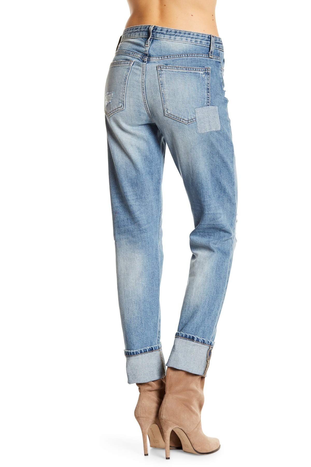 Joe's Jeans Taylor Hill x Debbie Straight Leg Cuffed Pants for Women - High Waist Slim Fit Denim Jeans | Perfect for Casual Wear, Office Outfits & Night Out