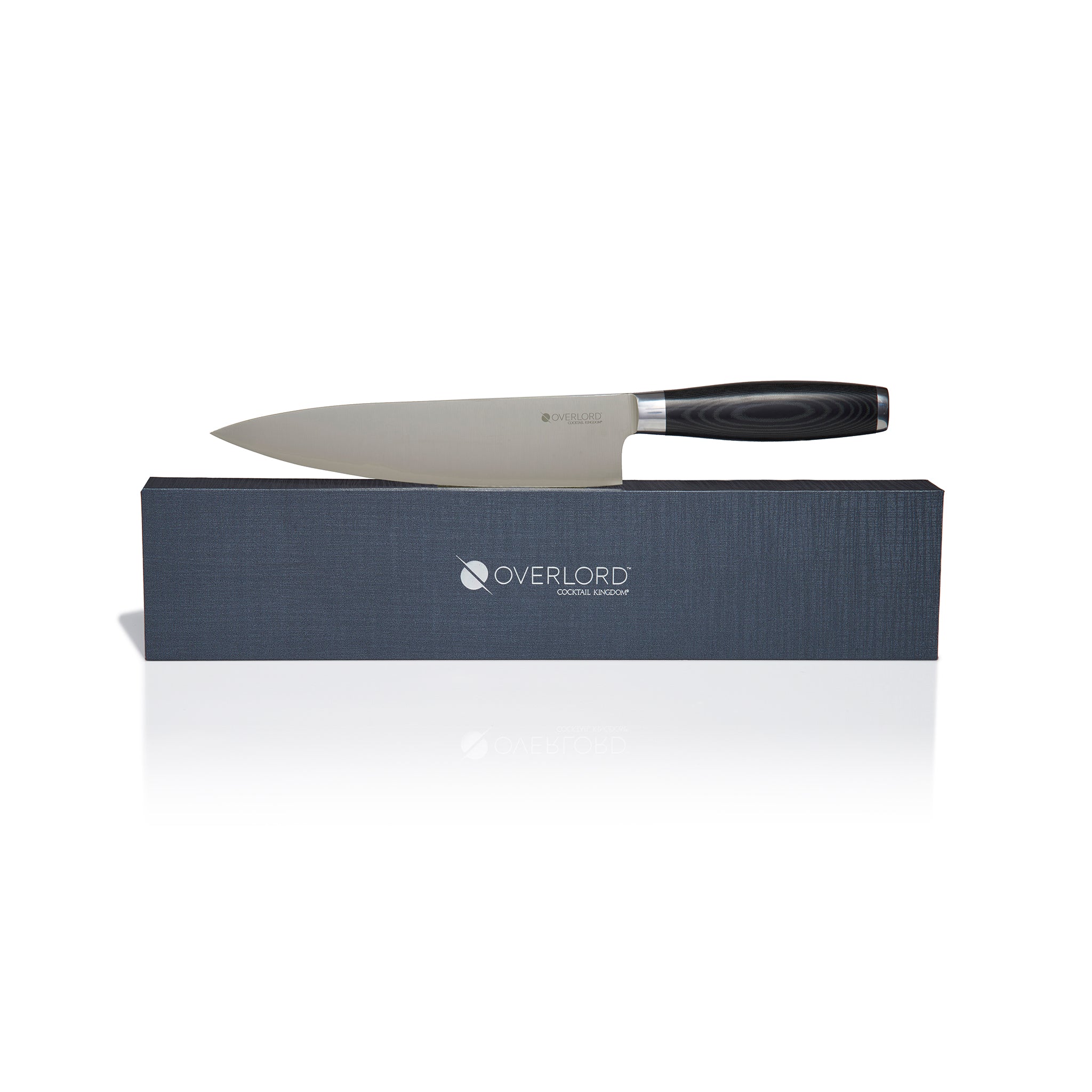 OVERLORD™ 8 Inch Professional Chef Knife - High Carbon Stainless Steel Blade with Ergonomic Composite Handle - Perfect for Slicing, Dicing, and Chopping Vegetables, Meat, and Fish in Home Kitchens
