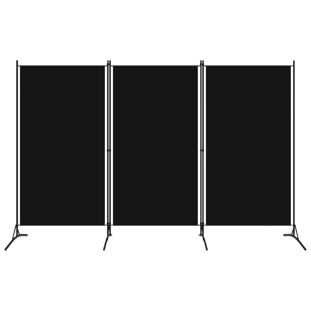 CHARMMA 3-Panel Room Divider Screen - Black 102.4
