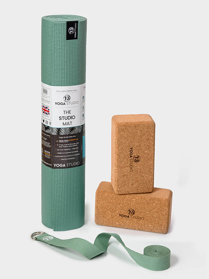 Eco-Friendly Cork Yoga Mat Set with Non-Slip Surface - Oeko-Tex Certified for Home & Studio Practice - Perfect for Beginners & Professionals