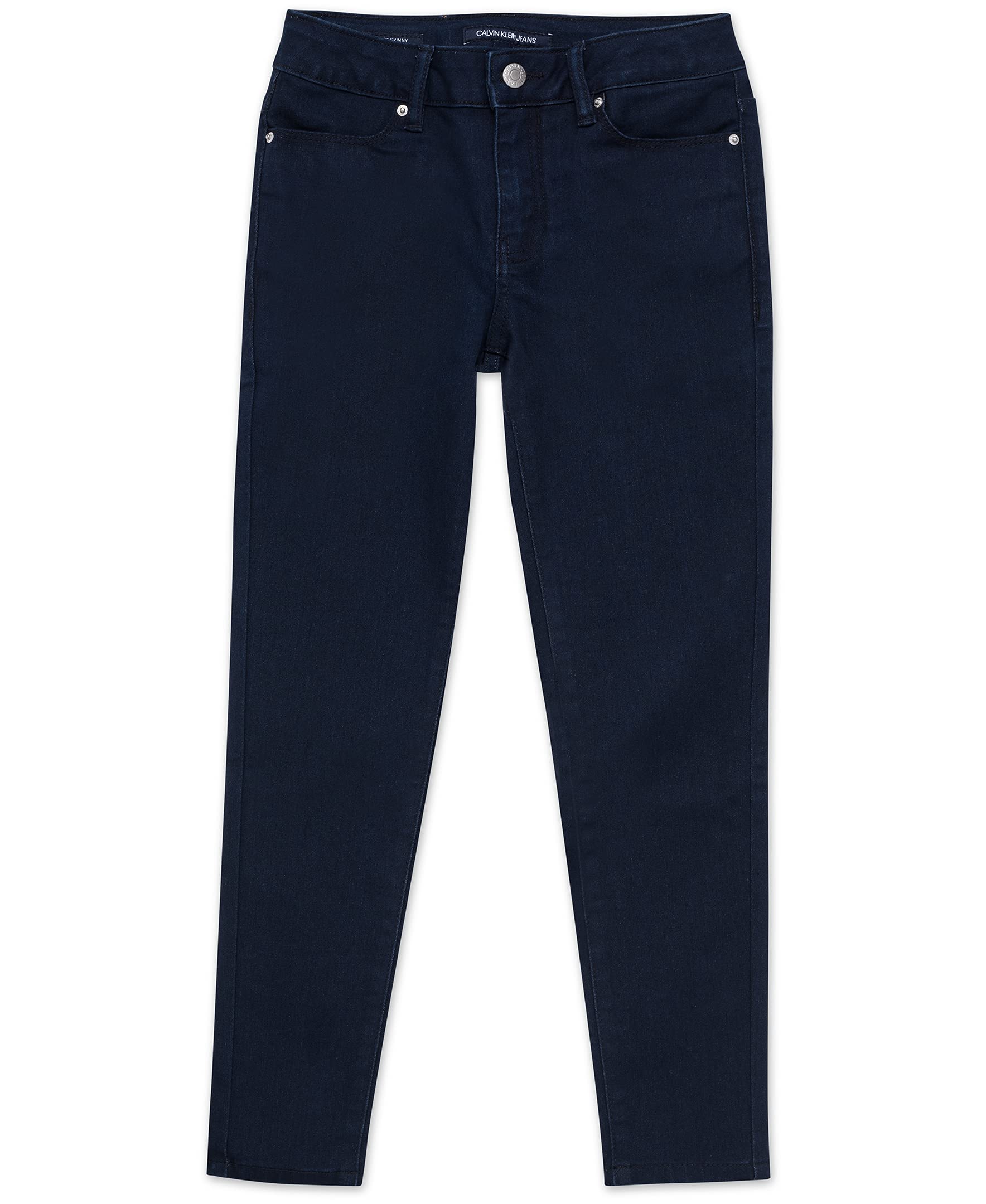 Calvin Klein Girls' Ultimate Skinny Fit Stretch Denim Jeans for Kids - Comfortable & Stylish Jeans for School, Playdates & Everyday Wear