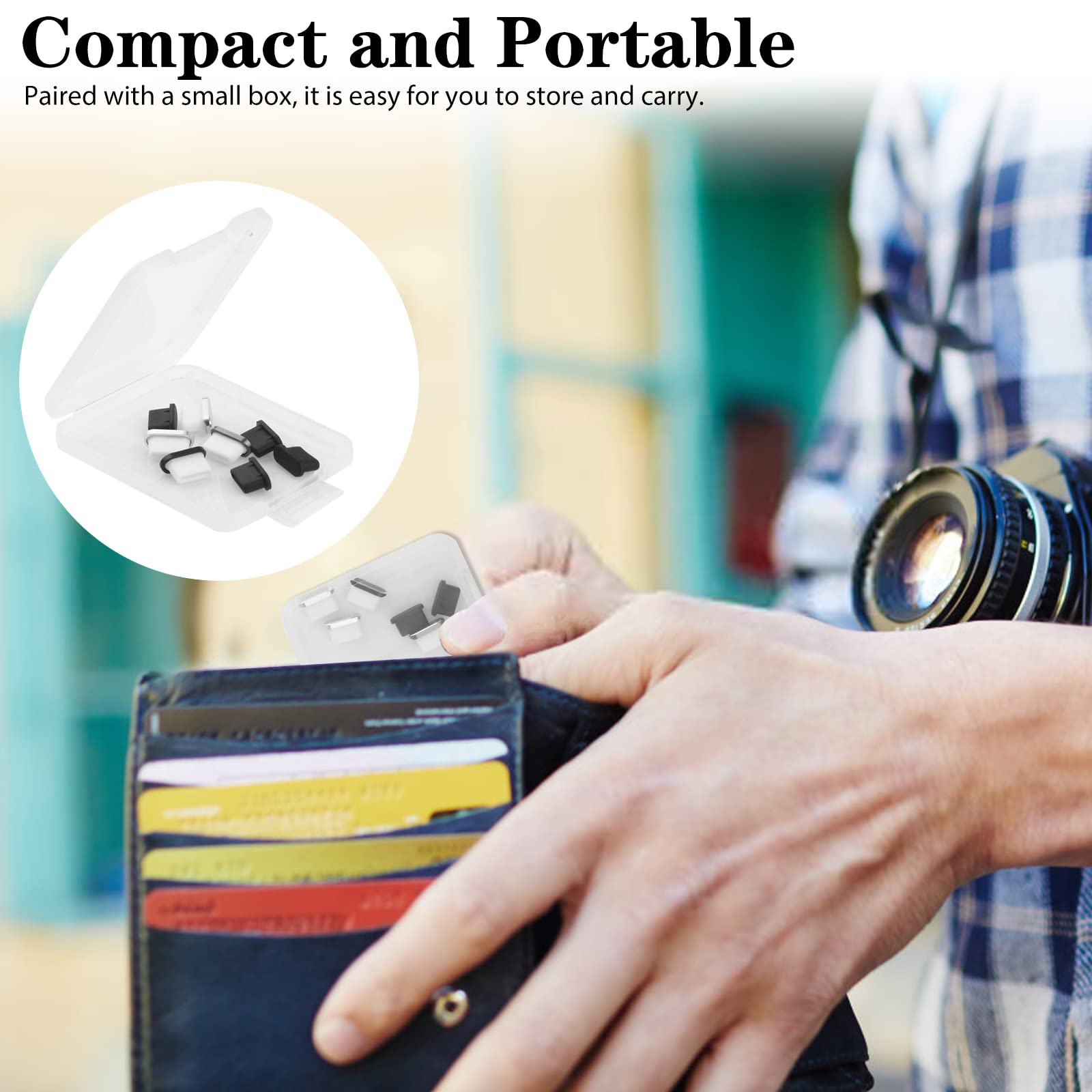 Premium USB C Dust Plug Covers - 4 Durable Aluminum & 6 Soft Silicone Port Protectors for iPhone 15/16 Pro Max, iPad 10/Air 5/Mini 6/Pro, Samsung & Google Devices - Perfect for Travel, Office & Daily Use to Prevent Dust & Damage