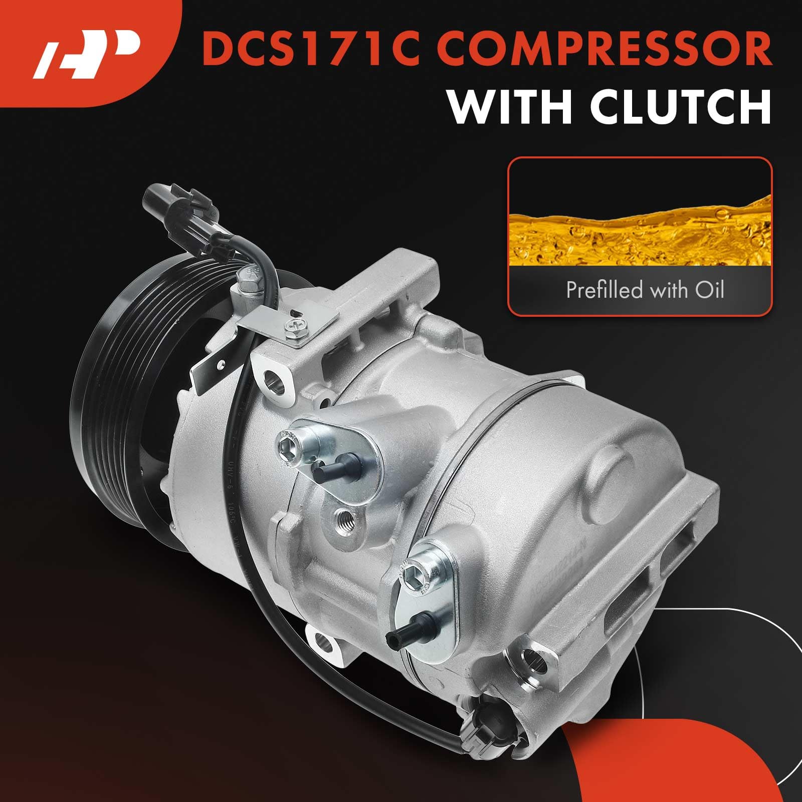 Premium AC Compressor with Clutch for 2016-2017 Hyundai Tucson 2.0L - High Performance Auto Air Conditioning Replacement Part - Perfect for Summer Road Trips & Hot Weather Driving