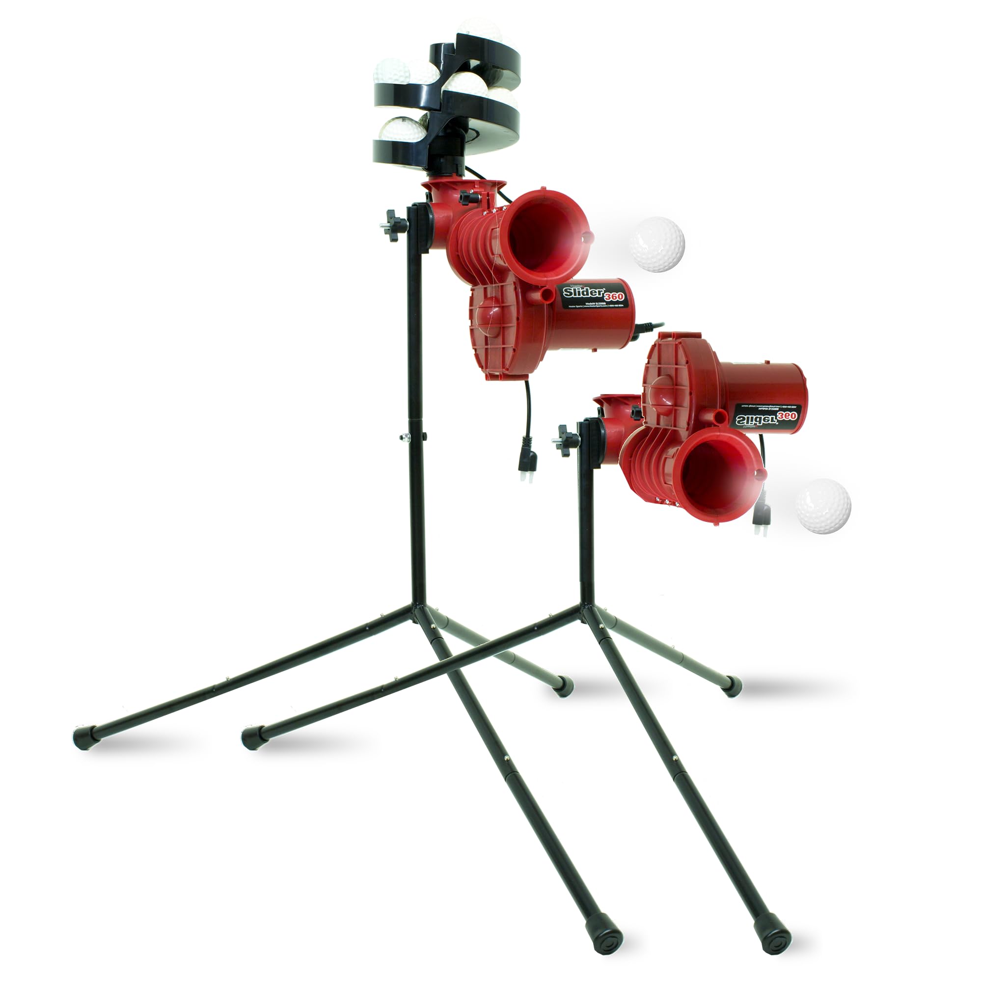 Heater Sports Slider Lite 360 Baseball Pitching Machine with Auto Ball Feeder - 360° Precision Training Equipment for Youth & Adults | Perfect for Backyard Practice, Team Drills & Baseball Skill Development