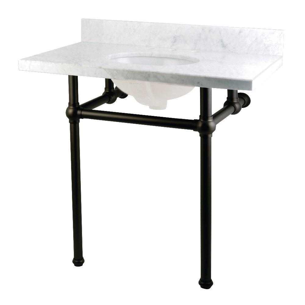 Carrara Marble/Matte Black