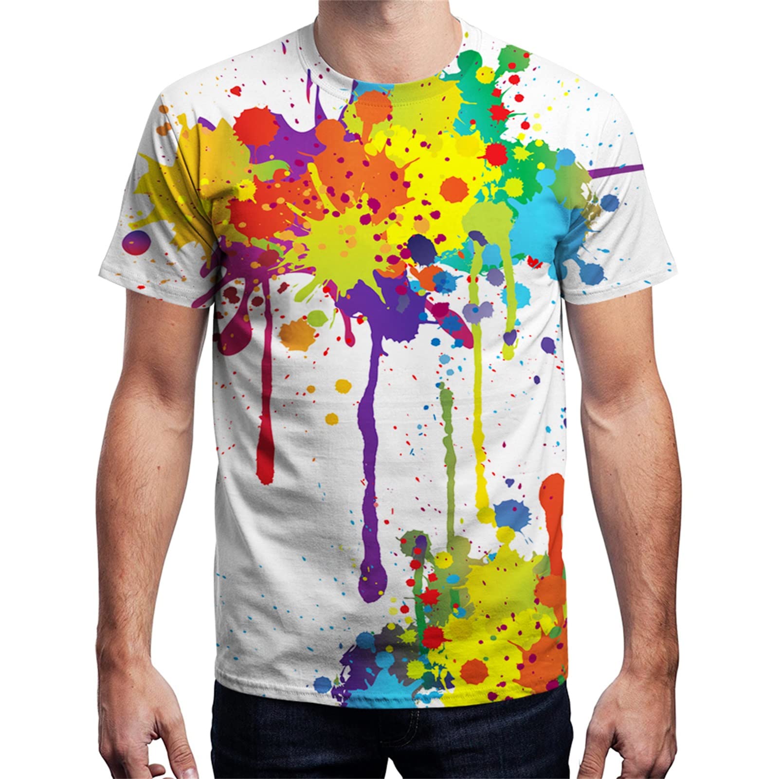 Yasswete Unisex 3D Printed Graphic T-Shirts for Men & Women - Comfortable Short Sleeve Casual Tops - Perfect for Streetwear, Parties & Everyday Wear