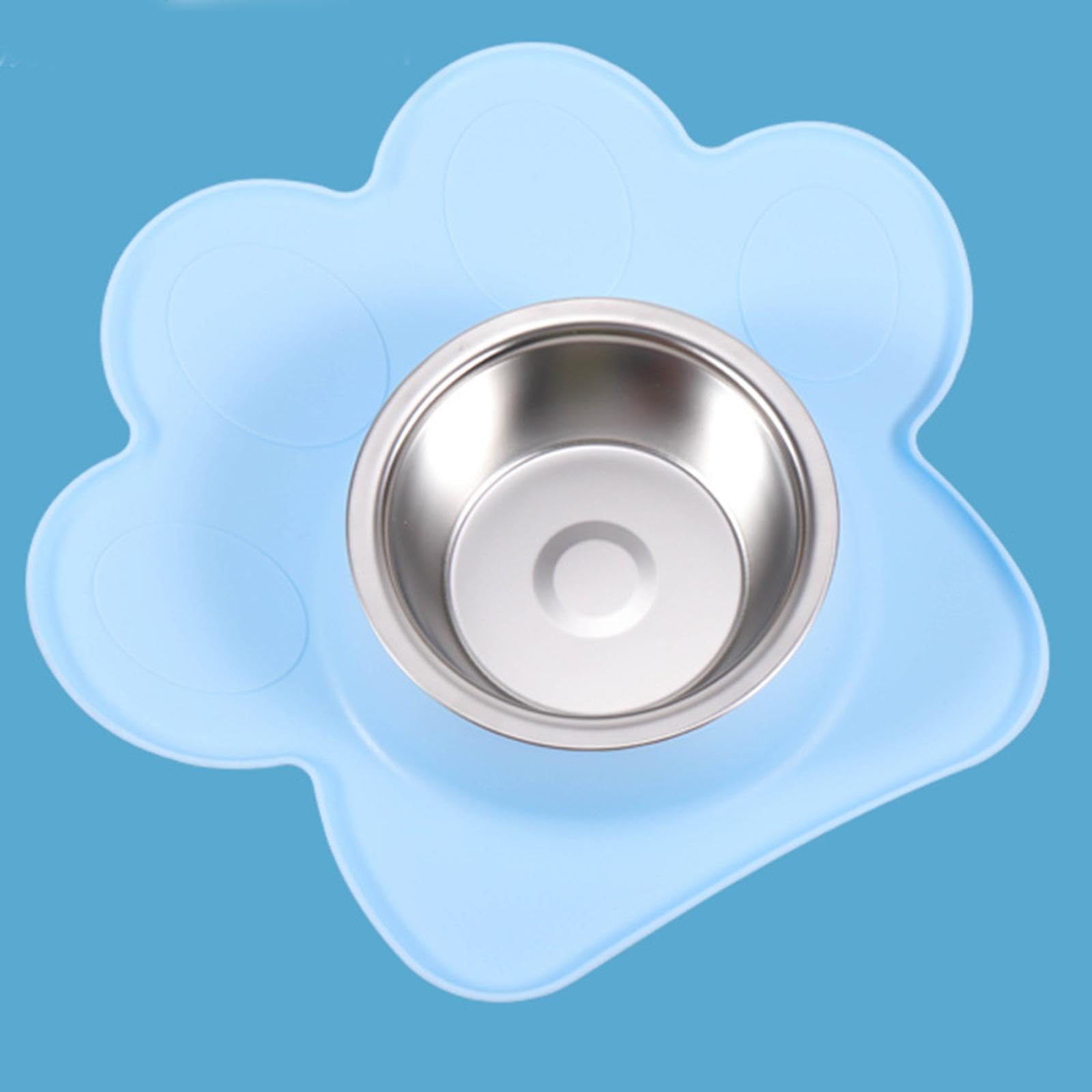 Premium Non-Slip Pet Food & Water Bowl for Cats & Dogs - Durable Stable Design with Anti-Tip Base - Blue Pet Feeder Dish for Home, Travel & Outdoor Use | Pet Supplies | Dog & Cat Bowls | Dishes & Feeders